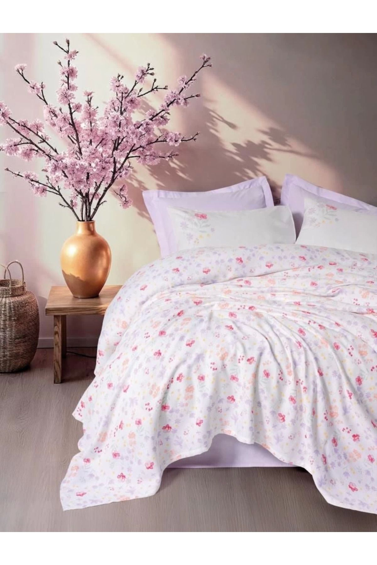 Modafiks Cotton Box Estiva Çift Kişilik Pike Takımı Winsome Lila