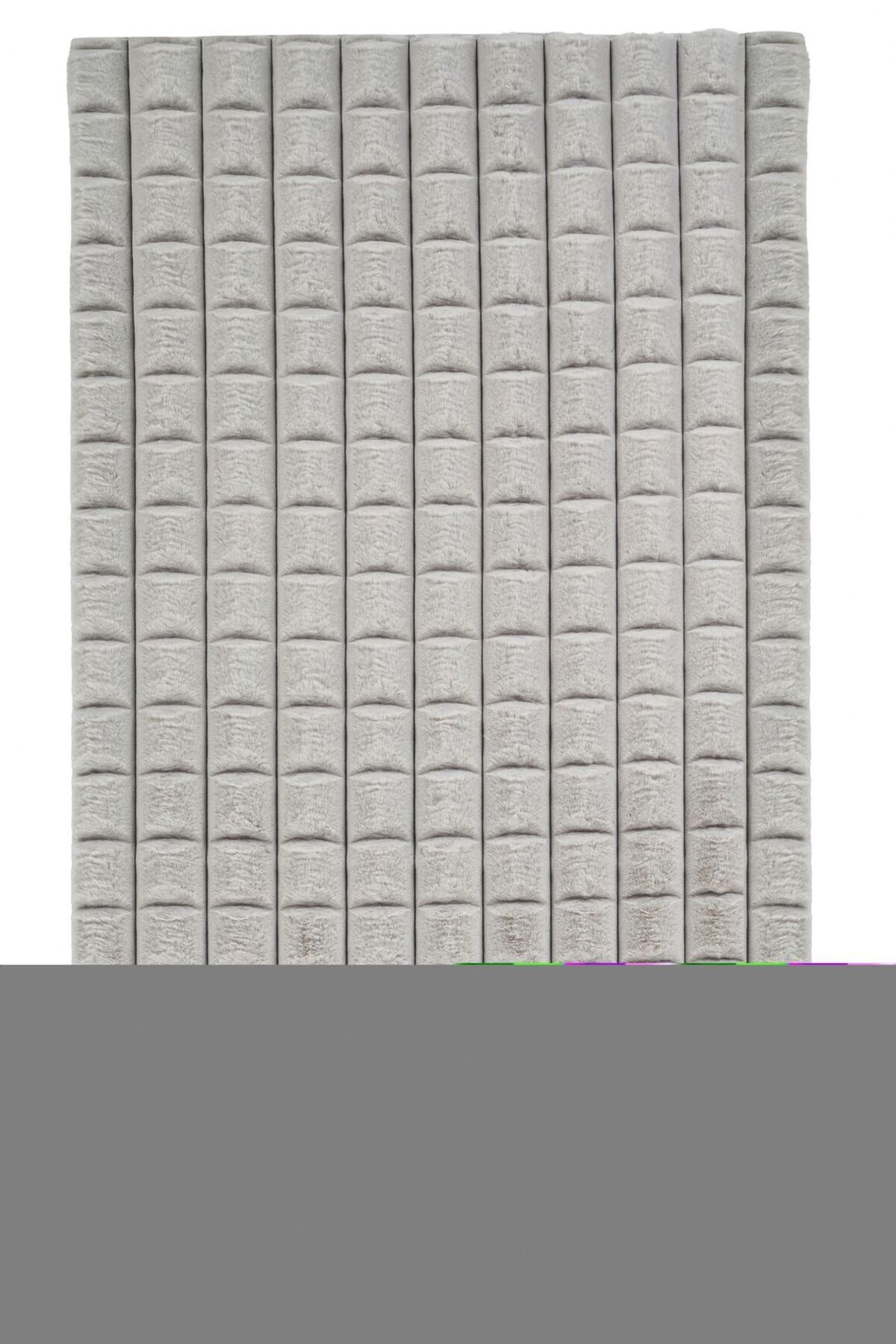 akbel halı & yatak exclusive home design Diamante 7005 Gri -Yumuşak Peluş Halı | Kaymaz Yıkanabilir Halı