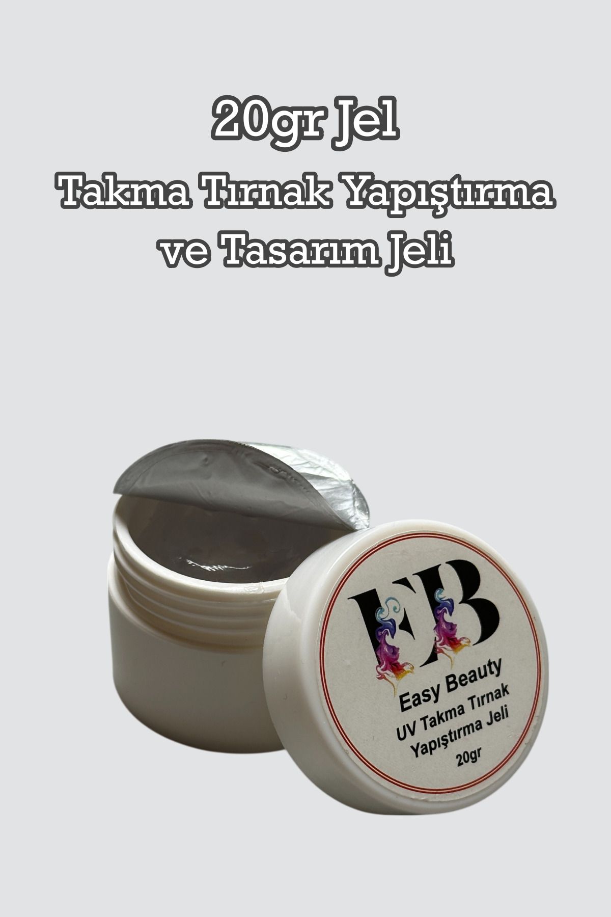 Easy Beauty 20ml Takma Tırnak Yapıştırıcı Jel 3d Nail Art Tasarım Jeli Ve Charm Yapıştırıcısı
