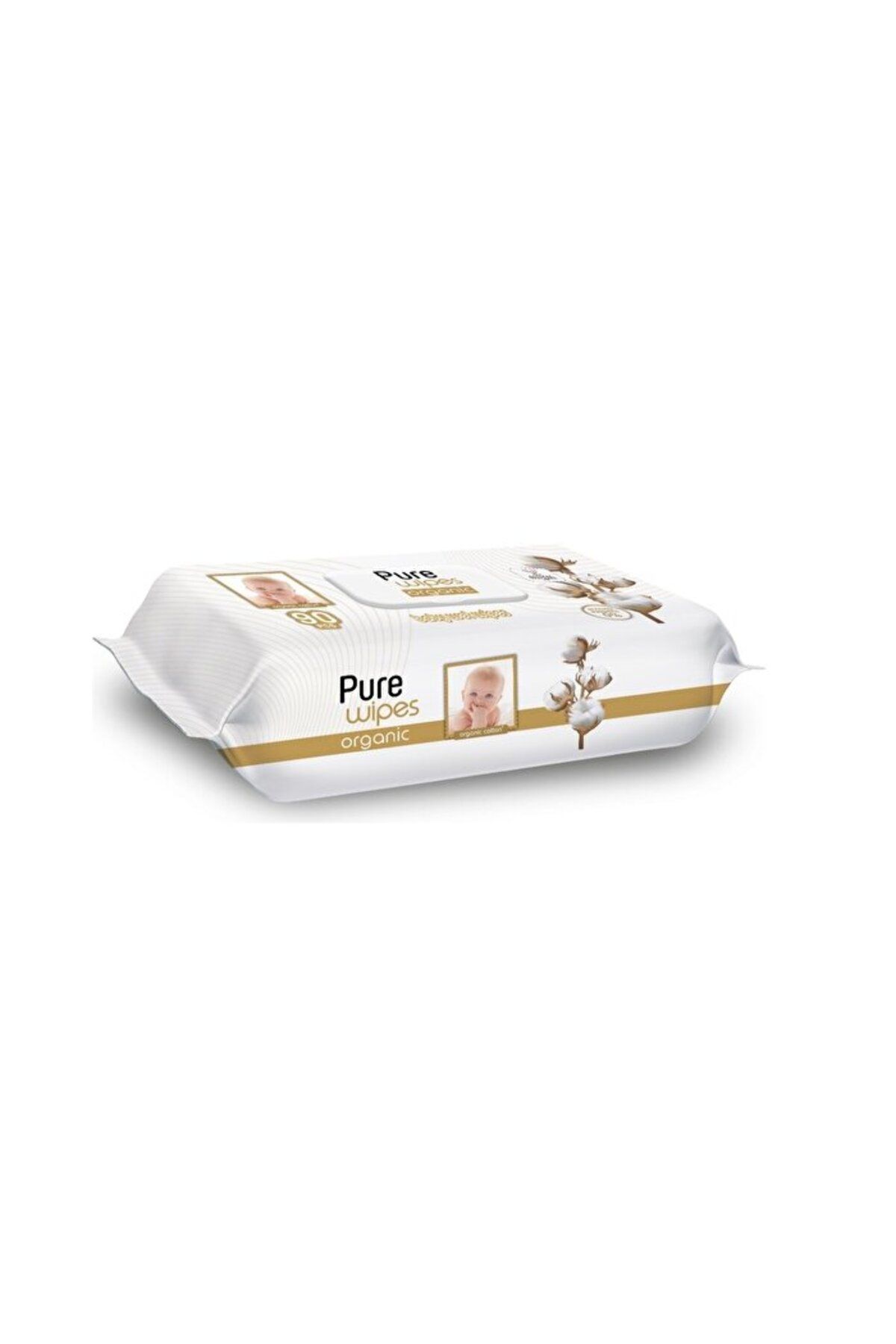 NW NessiWorld Nessiworld Pure Baby Organic Pamuk Islak Havlu Mendil 90 Yaprak