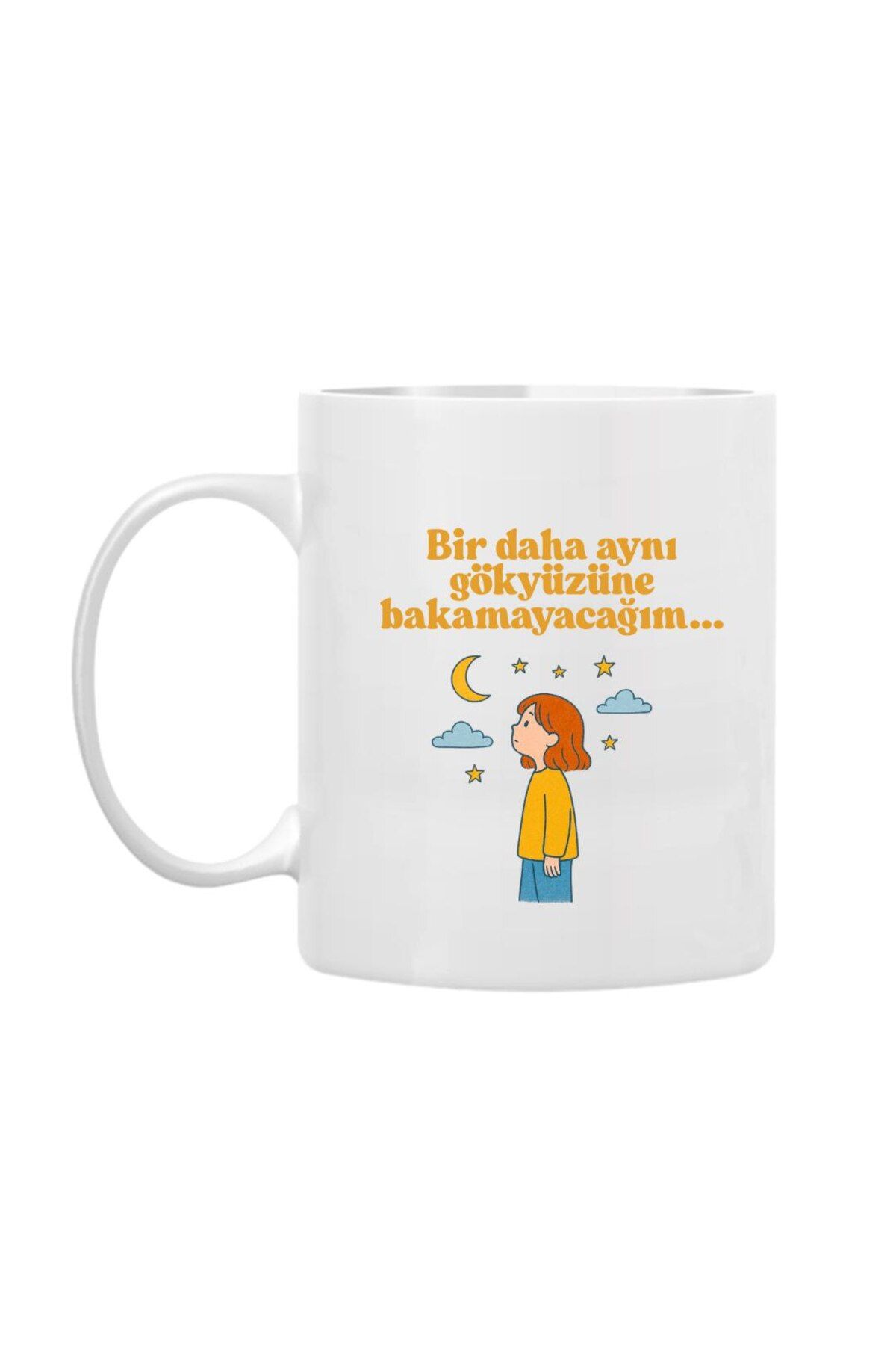 Özel Tasarım Söylenmemiş Sözler Temalı Porselen Kupa