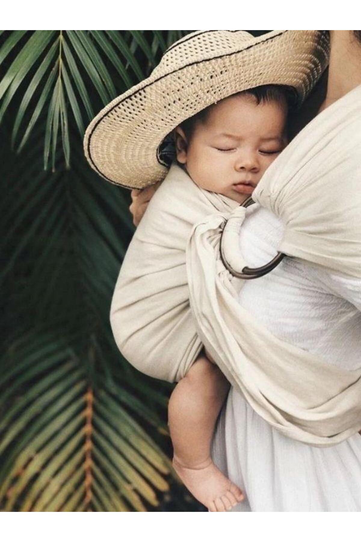 Zekids %100 Doğal Müslin Halka Sling Bebek Taşıyıcı 60X200 Mother Baby fotoğrafı 3 (önizleme)