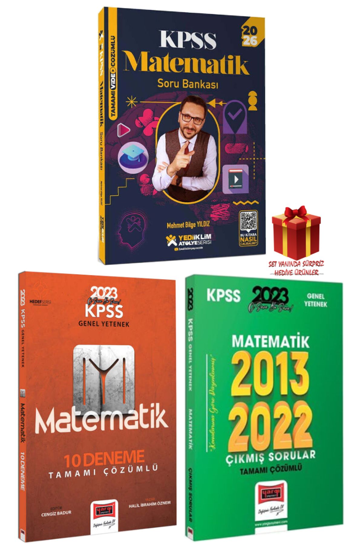 Yediiklim Yayınları 2026 Yediiklim KPSS Matematik Soru Bankası+Matematik Deneme+Matematik Çıkmış Sorular