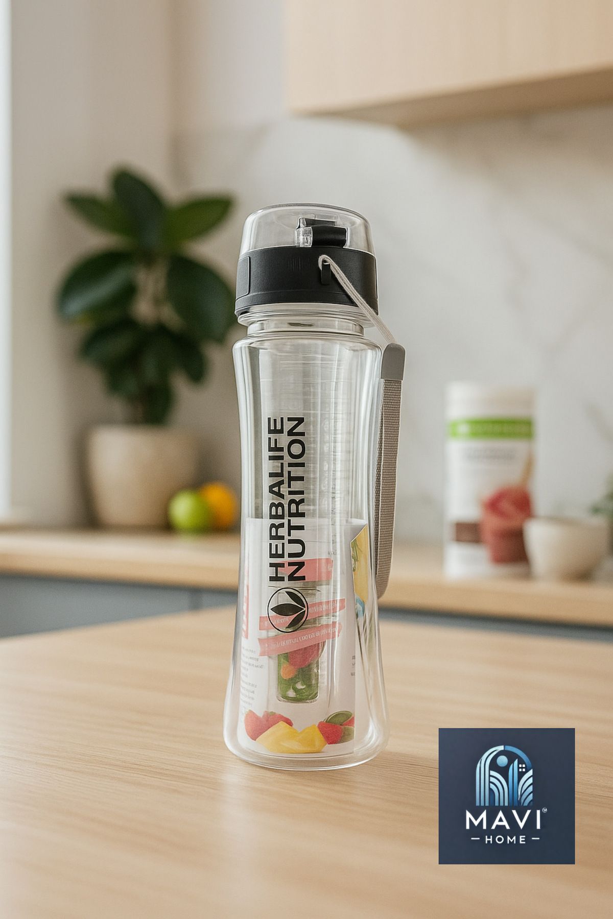 AbaTech Herbalife Logolu Elite Detox Su Matarası Water Bottle