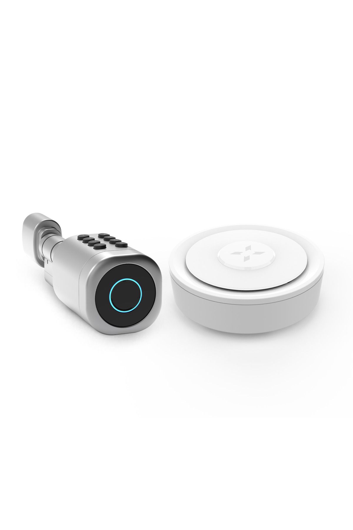 Xenon Smart Akıllı Otomatik Kapı Kilidi Parmak İzi Şifre ve RFID Kart Şifreli ve Kablosuz Gateway Hub 2'li Seti