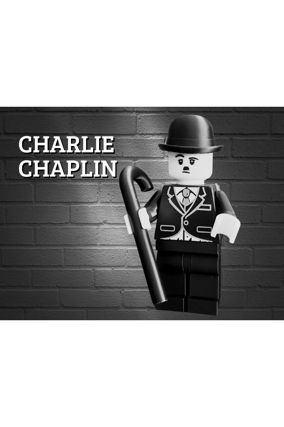Phigo Charlie Chaplin Minifigür 13 cm – 3D Baskı Koleksiyonluk Figür