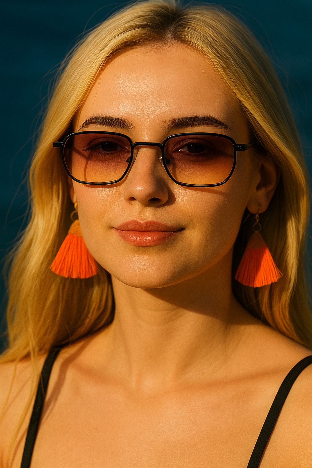 Merand Retro Kare Çerçeveli Polarize Güneş Gözlüğü – Kahve Geçişli Cam