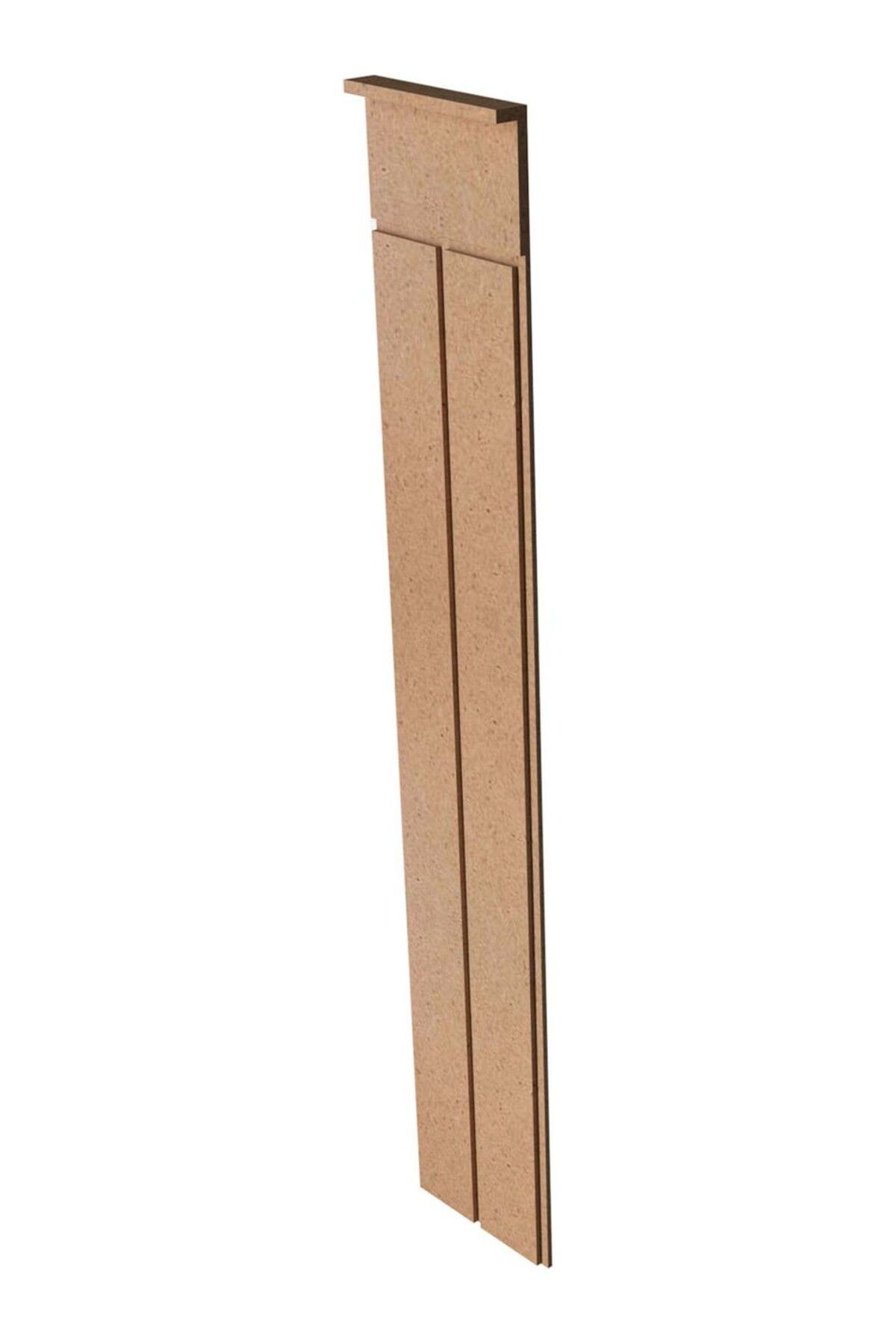 ENTEK TASARIM Dekoratif Duvar Paneli ( 36 X 105 Cm ) Boyanabilir Ahşap 10 Mm Ham Mdf Duvar Paneli