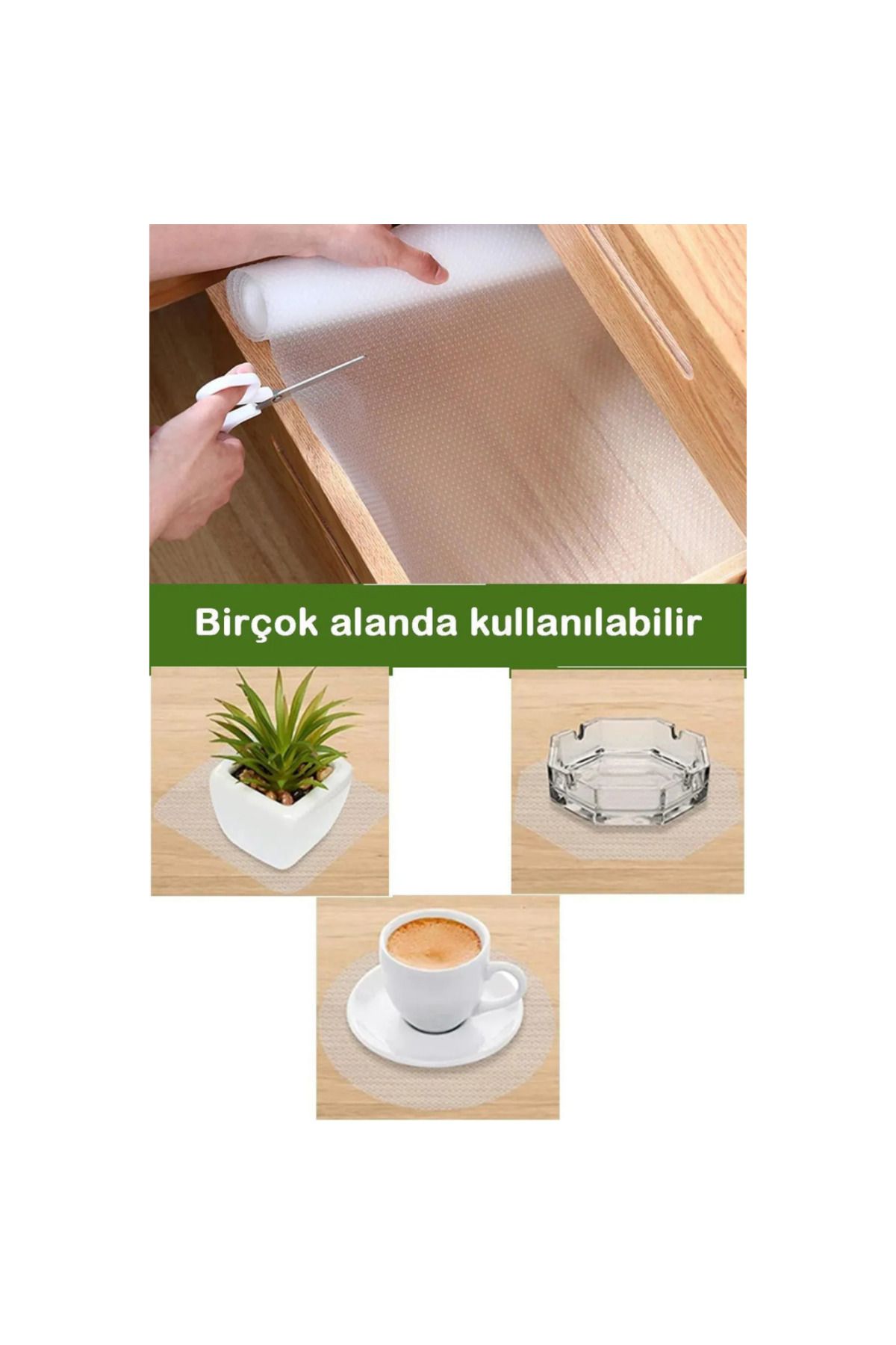 ESTRON Kaymaz Kaydırmaz Tabak Altı Örtüsü - Eva Malzeme - 10 Metre x 45 cm