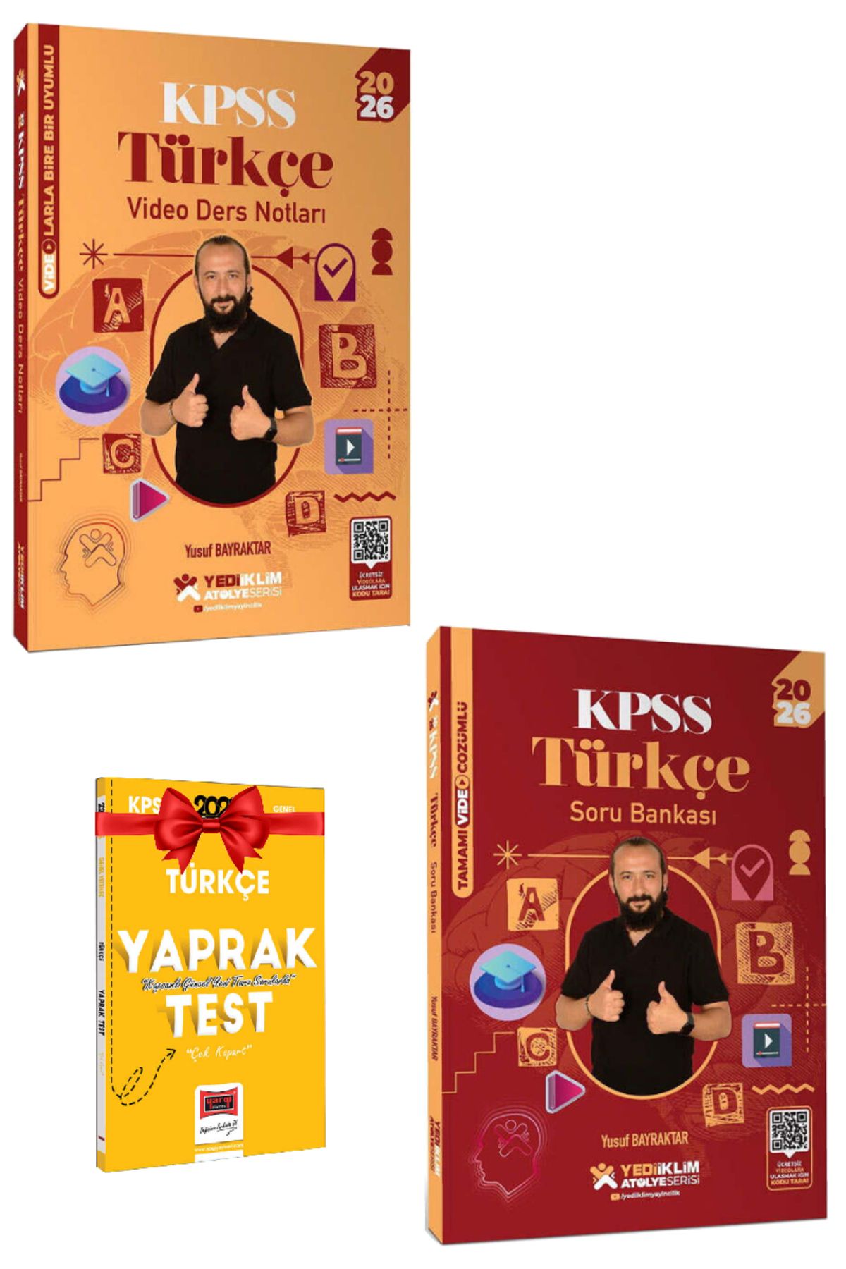 Yediiklim Yayınları 2026 Yediiklim KPSS Türkçe Video Ders Notları+2026 Yediiklim KPSS TürkçeSoru Bankası