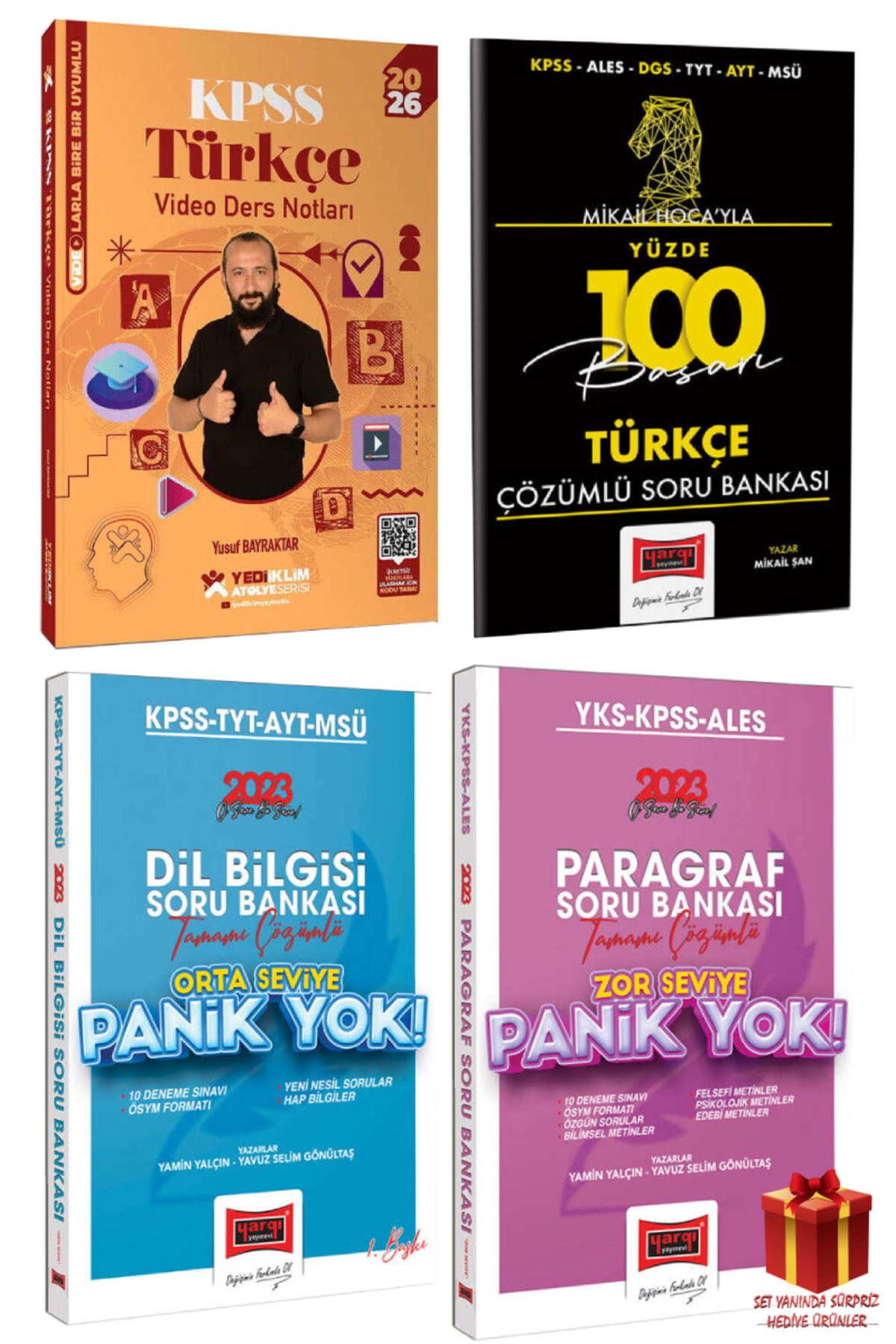 Yediiklim Yayınları 2026 Yediiklim KPSS Türkçe Soru Bankası+Türkçe Soru Bankası+Paragraf Soru Bankası+Dil Bilgisi SBı