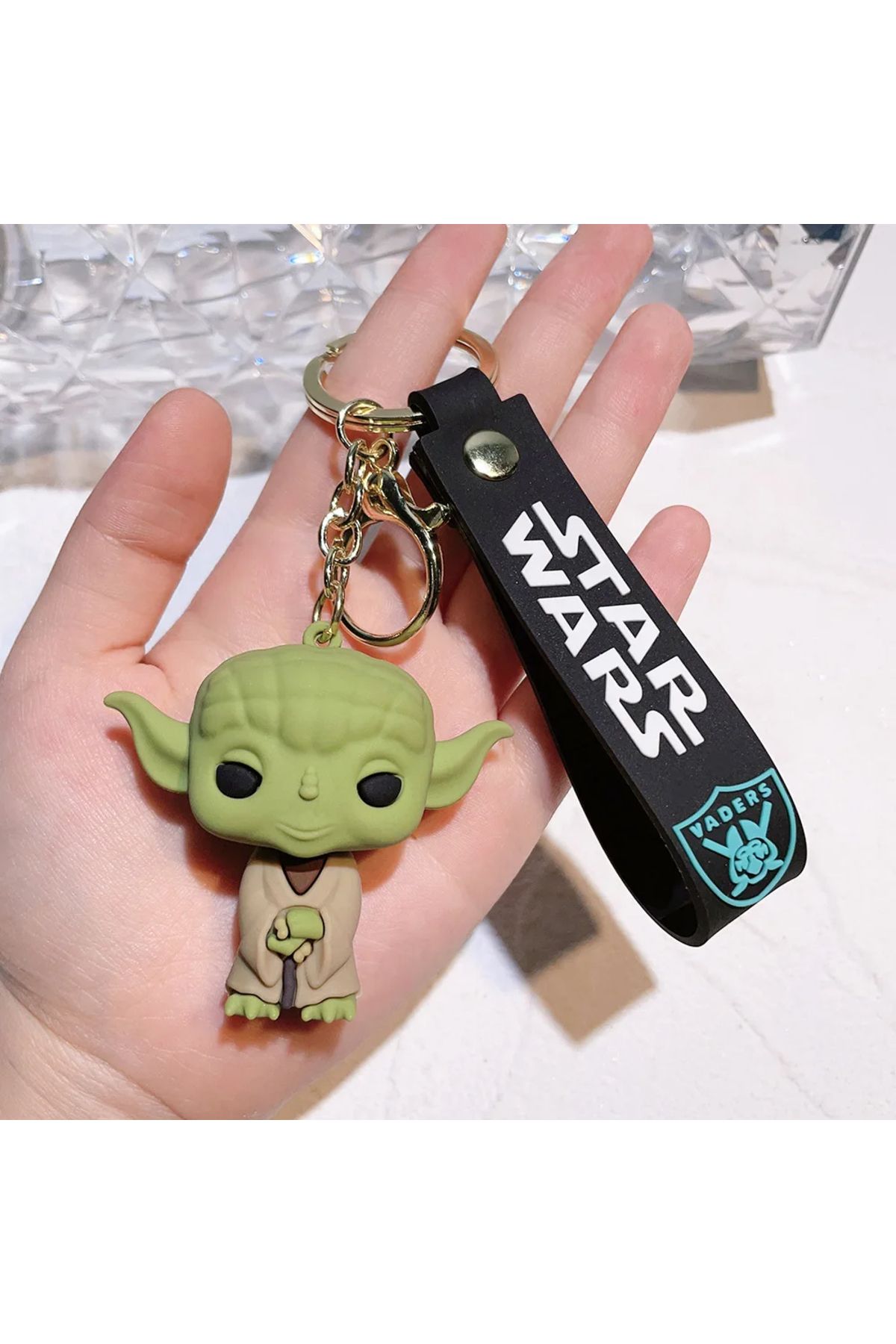 FG KONNİCHİWA STAR WARS SET Yoda Sevimli Anime Figürü Anahtarlık Doğum Günü Hediyeleri çocuk Süs Oyuncaklar