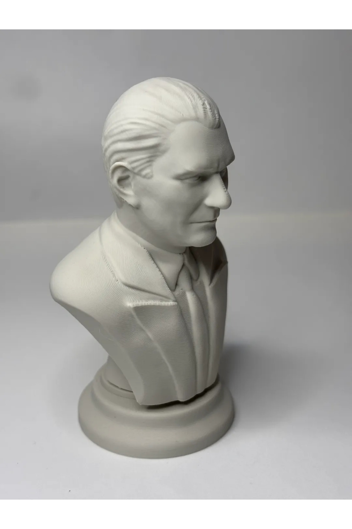 Atatürk-Büste 15 cm – 3D-gedruckte Skulptur-Figur (Name kann geschrieben werden)