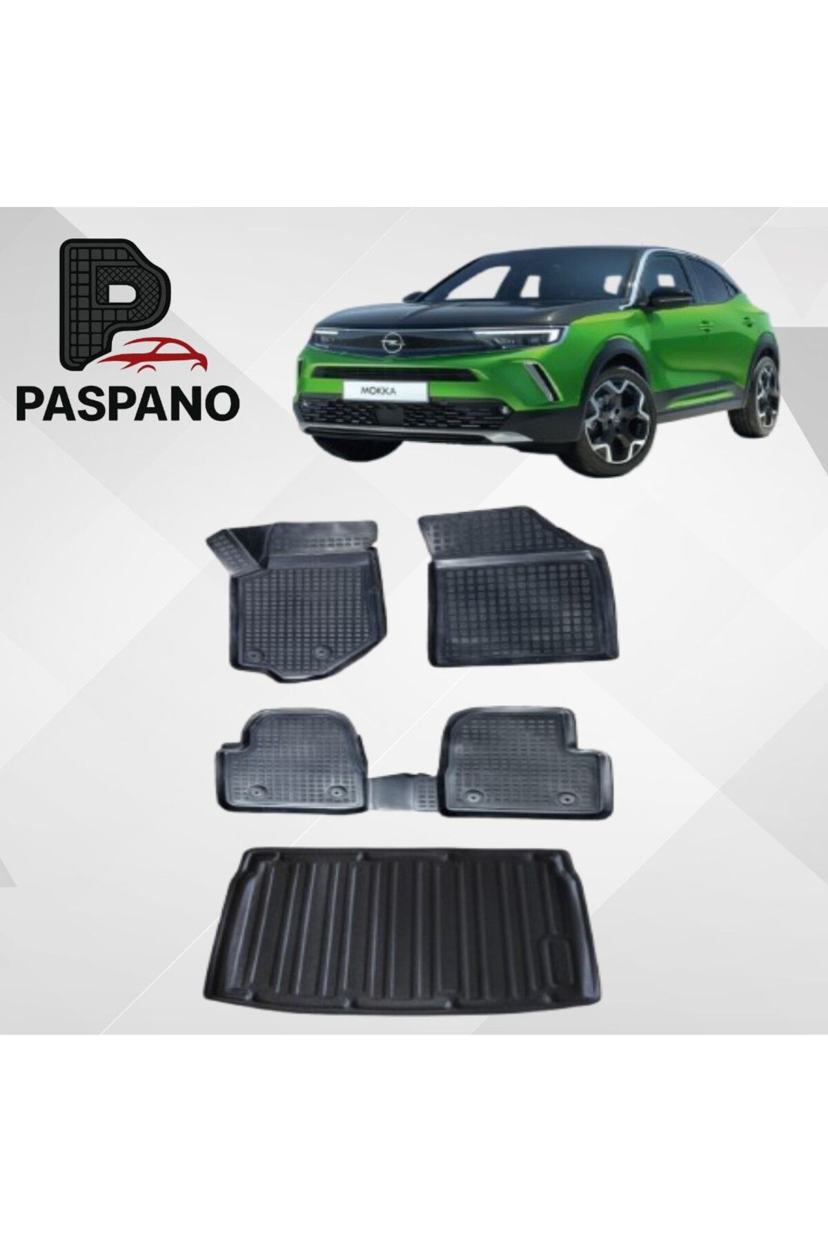 Paspano Opel Mokka B Paspas Bagaj Havuzu Set 2021 Sonrası(BENZİNLİ)(Bagajın ÜST Kademesi içindir)