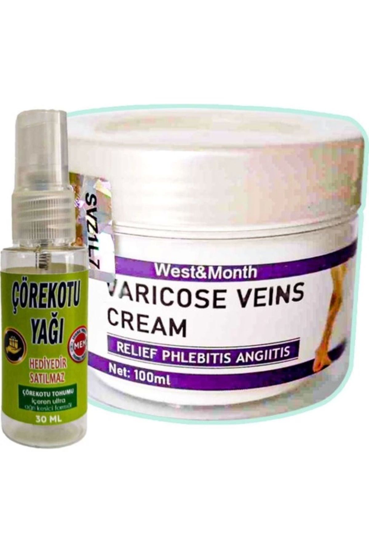 hayalimsah West & Month Varicose Veins Bakım Kremi 100 ml + Çörek Otu Yağı 30 ml