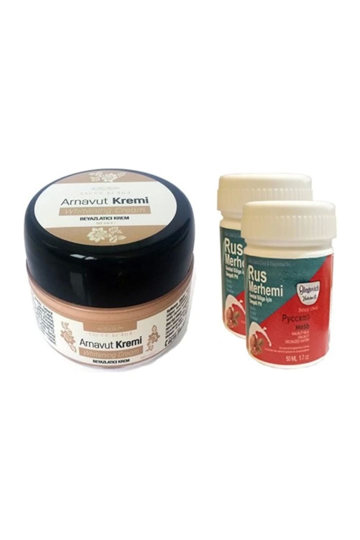 KAKTÜS JACK Three Brand Arnavut Kremi1 Adet + Rus Merhemi 50 ml 2 Adet