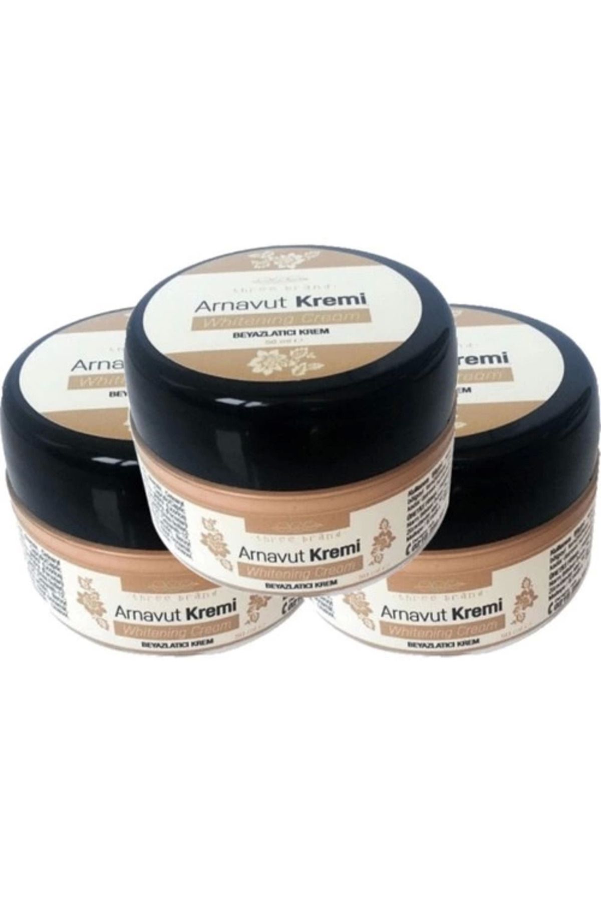 KAKTÜS JACK Three Brand Ciltte Beyazlama Arnavut Kremi 50 ml 3 Tane Birden
