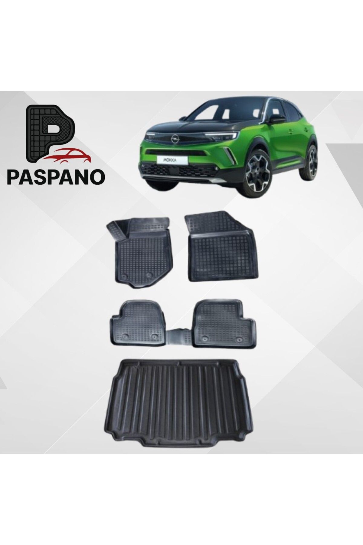 Paspano Opel Mokka B Paspas Bagaj Havuzu Set 2021 Sonrası(BENZİNLİ)(Bagajın Alt Kademesi içindir)