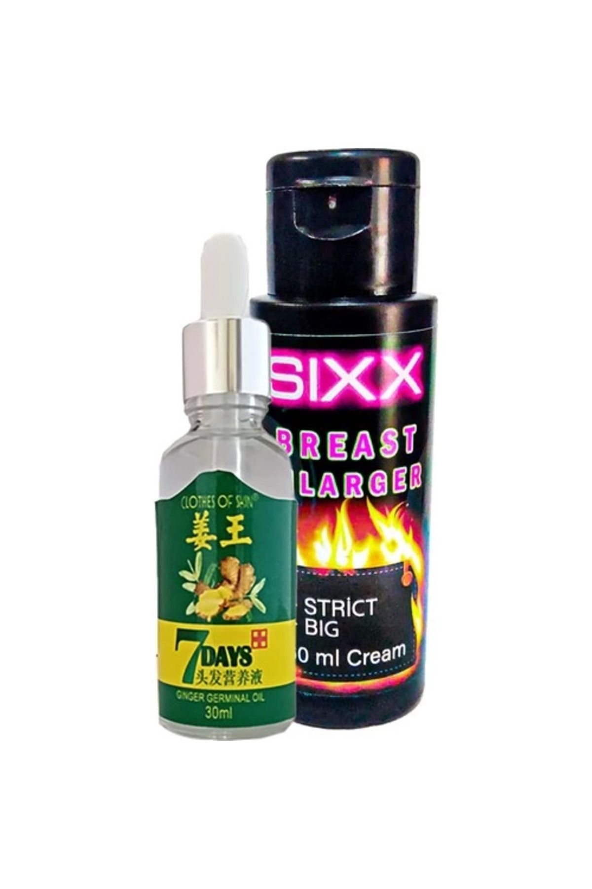 gizmurstore 7Days Bay Saç Bakım Yağı ve + Sıxx Memme Şekiııendirici Bakım Kremi 60 ml