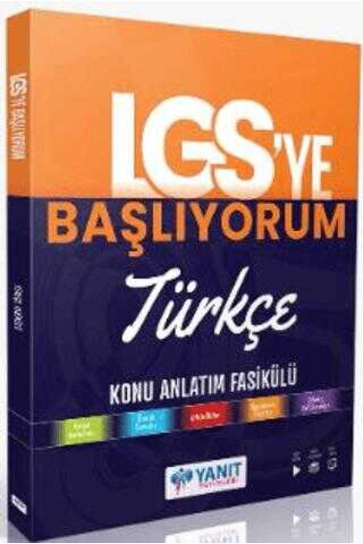 paraf yayınları Yanıt Yayınları YANIT LGS YE BAŞLIYORUM TÜRKÇE ANLATIM FASİKÜLÜ