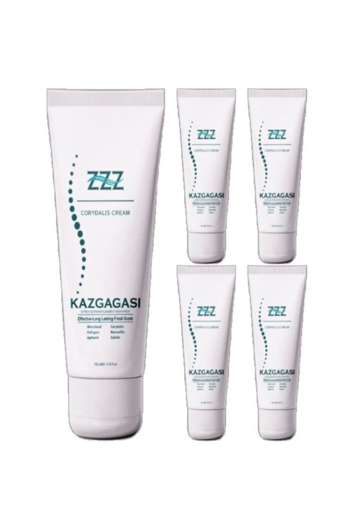 hayalimsah ZZZ Kaz Gagası 5 Adet Özel Karışımlı Corydalis 100 ml Sırt Bel Kas Iskelet Kısmi Kullanım Kremi
