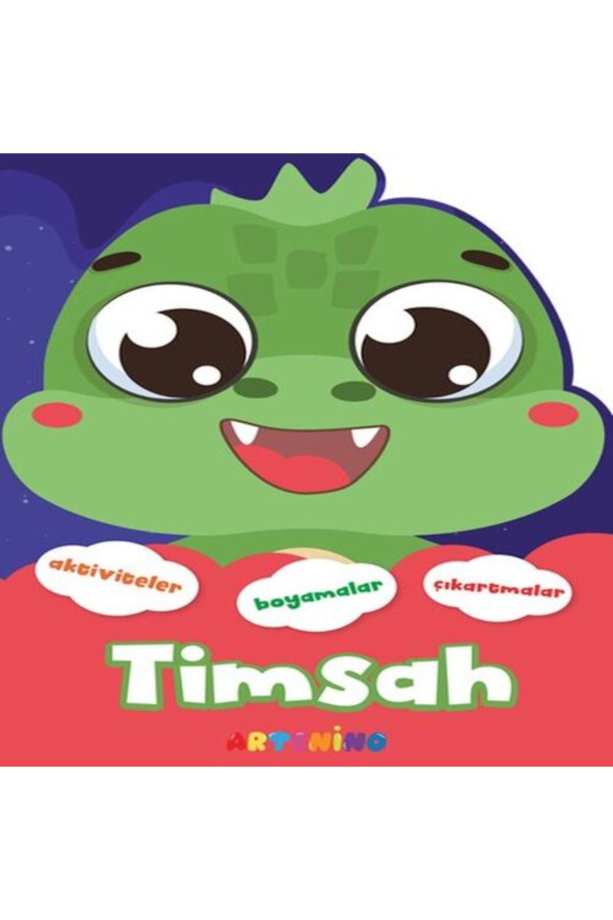 Artenino Şekilli Hayvanlar Serisi Timsah Aktivite Boyama Çıkartma Kitabı