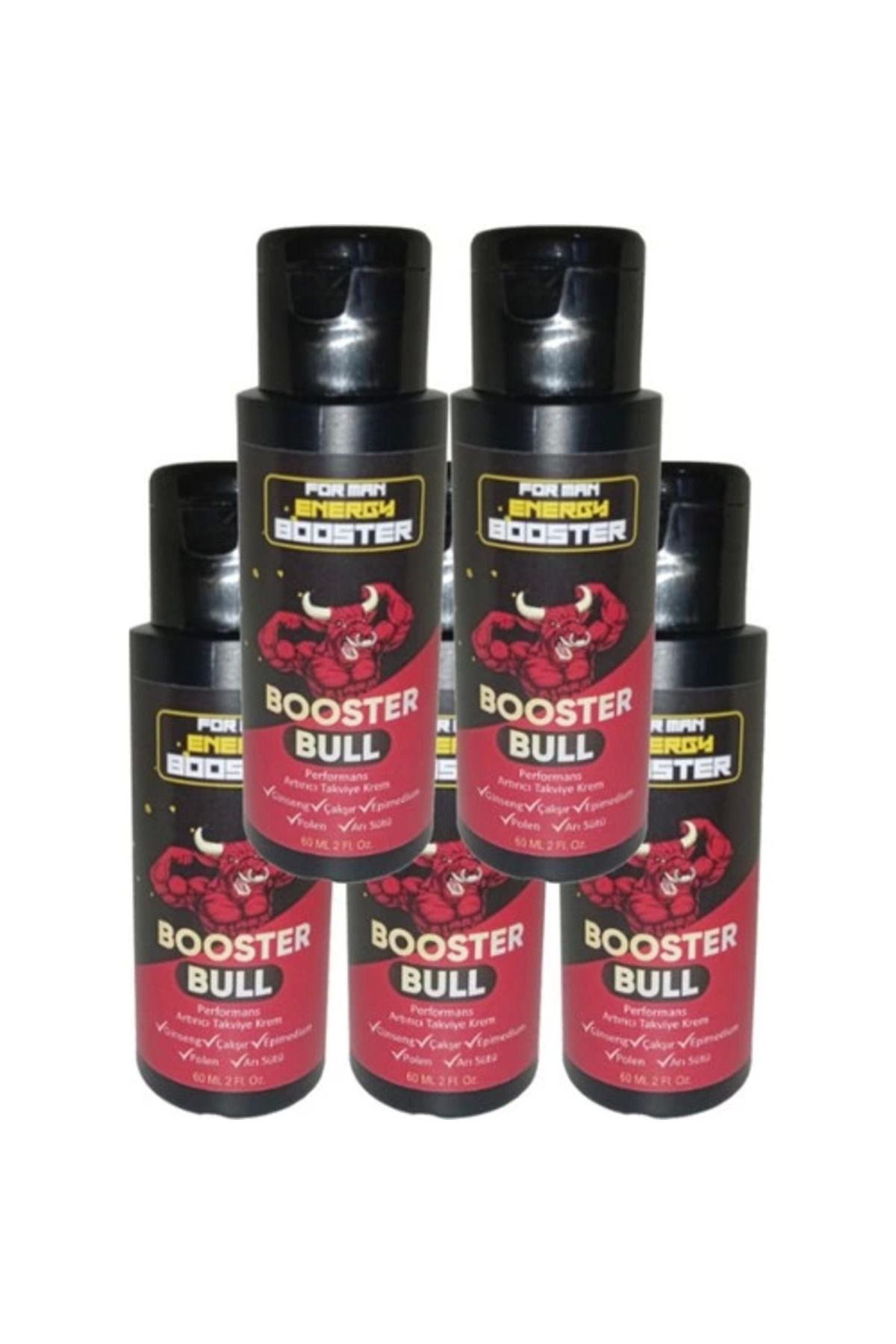 hayalimsah Booster Bull 5li Paket Erkeklere Özel Krem 60 ml / 5 Adet 60 ml HAPYN123