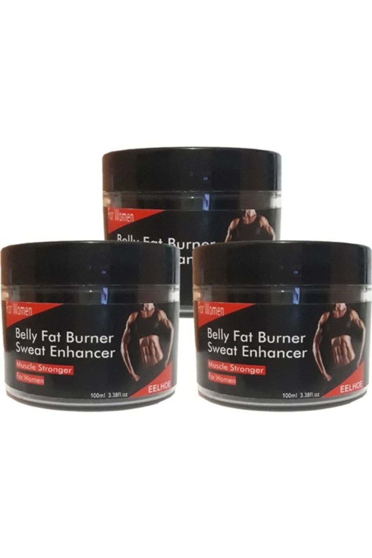 gizmurstore Eelhoe Belly Fat 3'lü Burner Sweat Enhancer Kadınlara Özel Kremi 100 ml