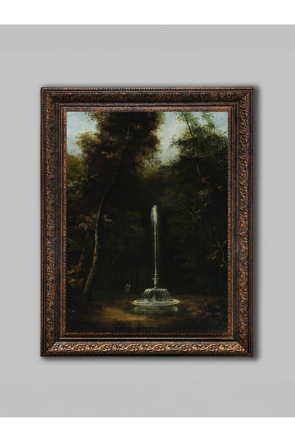 WoodyArts Ormandaki Havuz - Bronz Eskitme Çerçeve