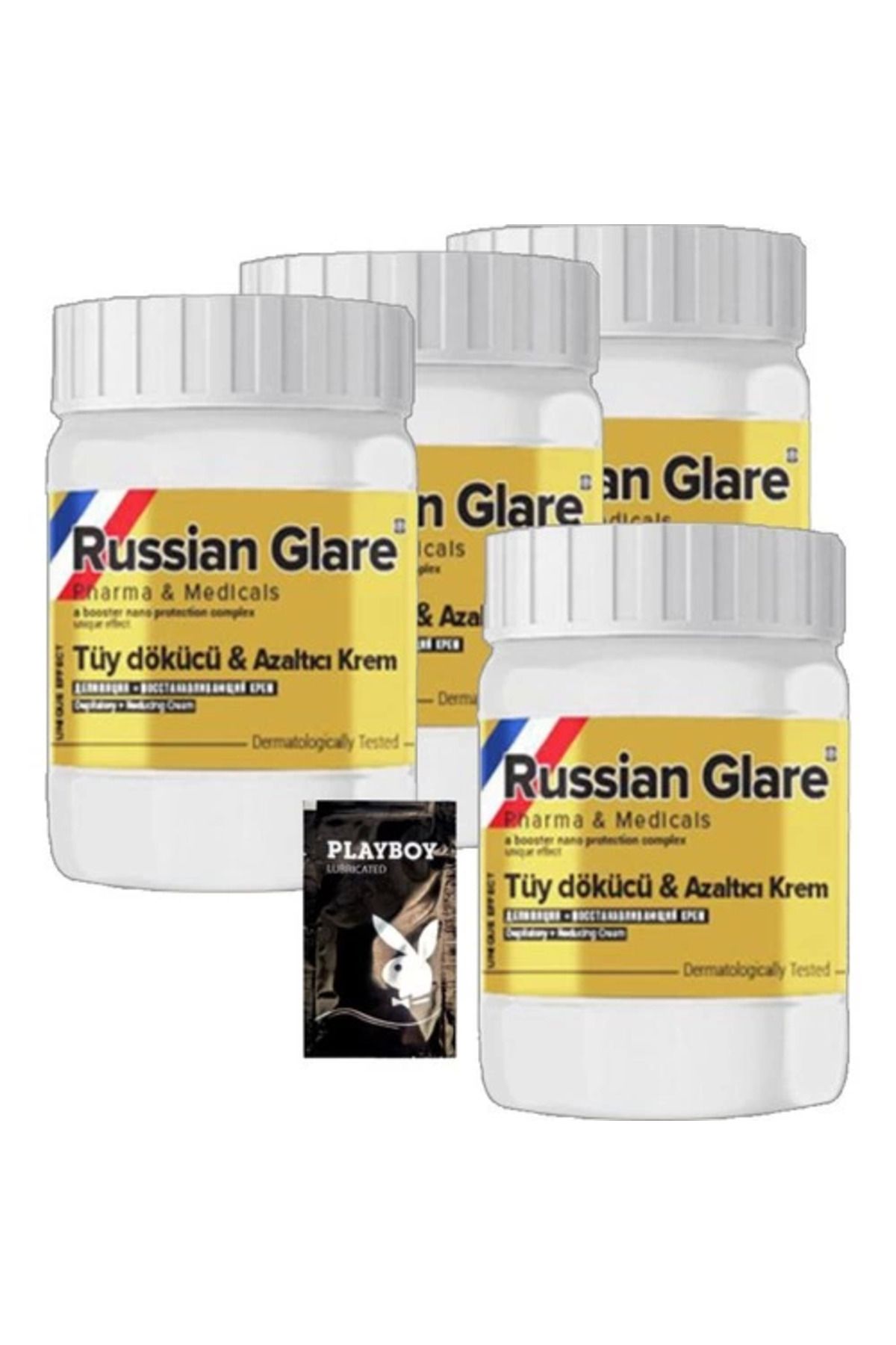 feifei Rus Merhemi Rusian Glare Nano 22-2:0372 4 Tane X 50 Ml Tüy Kremirus Merhemi + Yanında Jel - 000031KI
