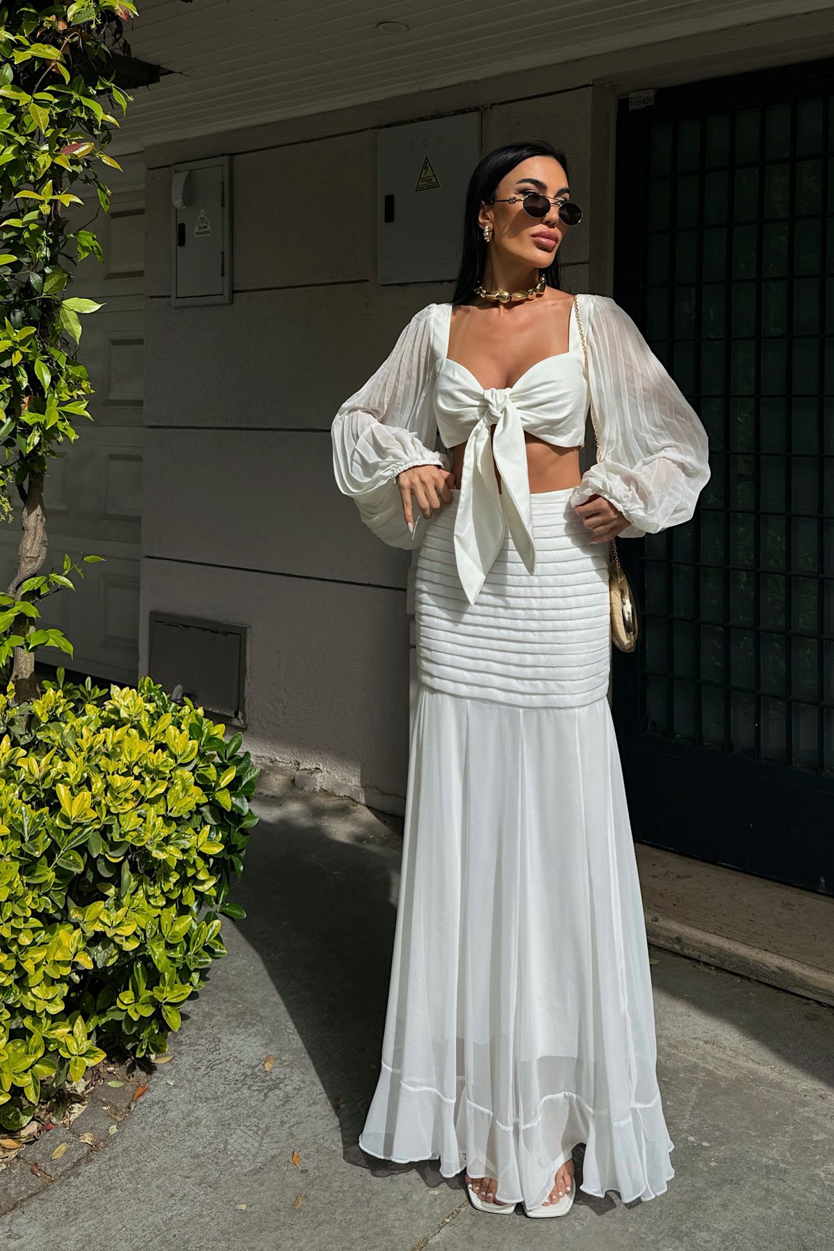 Seda Yalçın Atelier-White Pinterest Custom Monaco Skirt 4