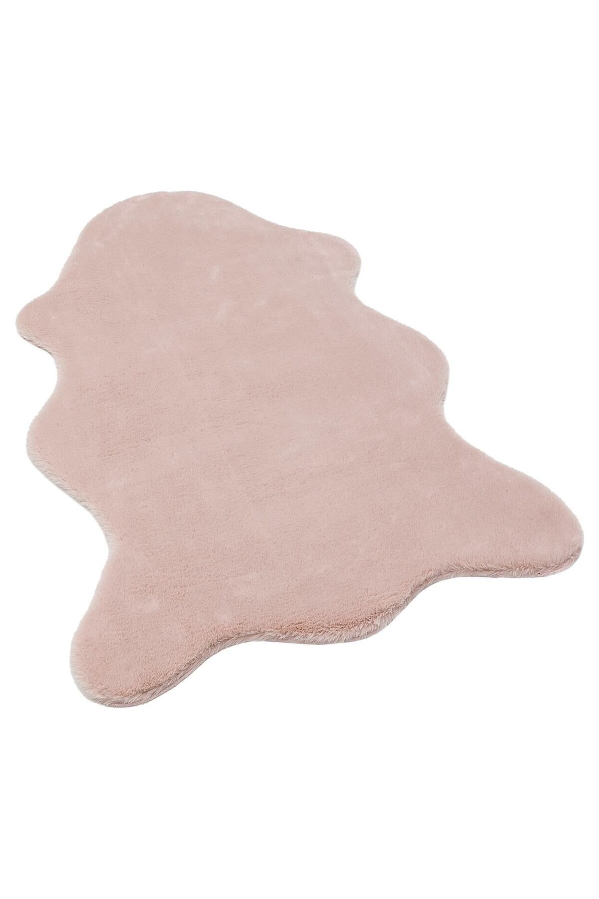 akbel halı & yatak exclusive home design Polo 8704 Pembe - Yıkanabilir Peluş Halı | Kaymaz Tabanlı Halı