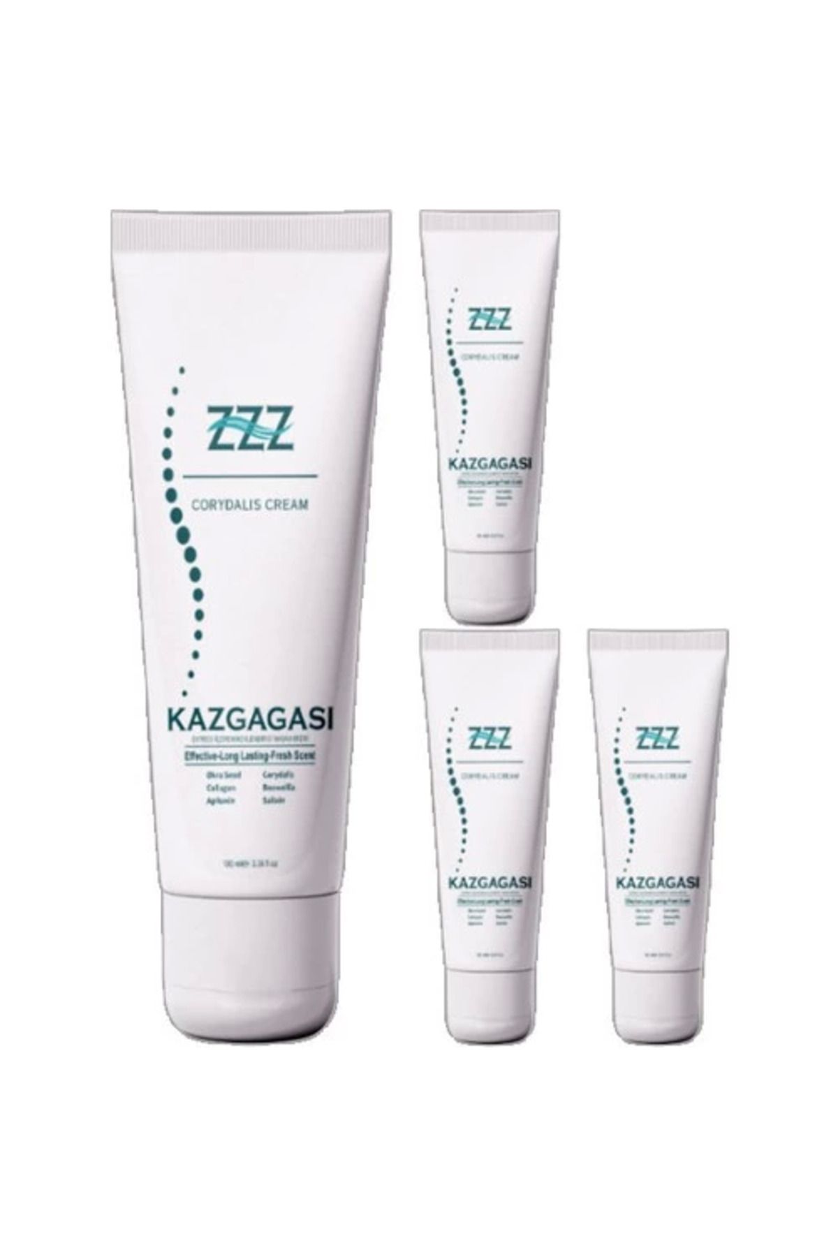 hayalimsah ZZZ Kaz Gagası 4 Adet Özel Karışımlı Corydalis 100 ml Sırt Bel Kas Iskelet Kısmi Kullanım Kremi