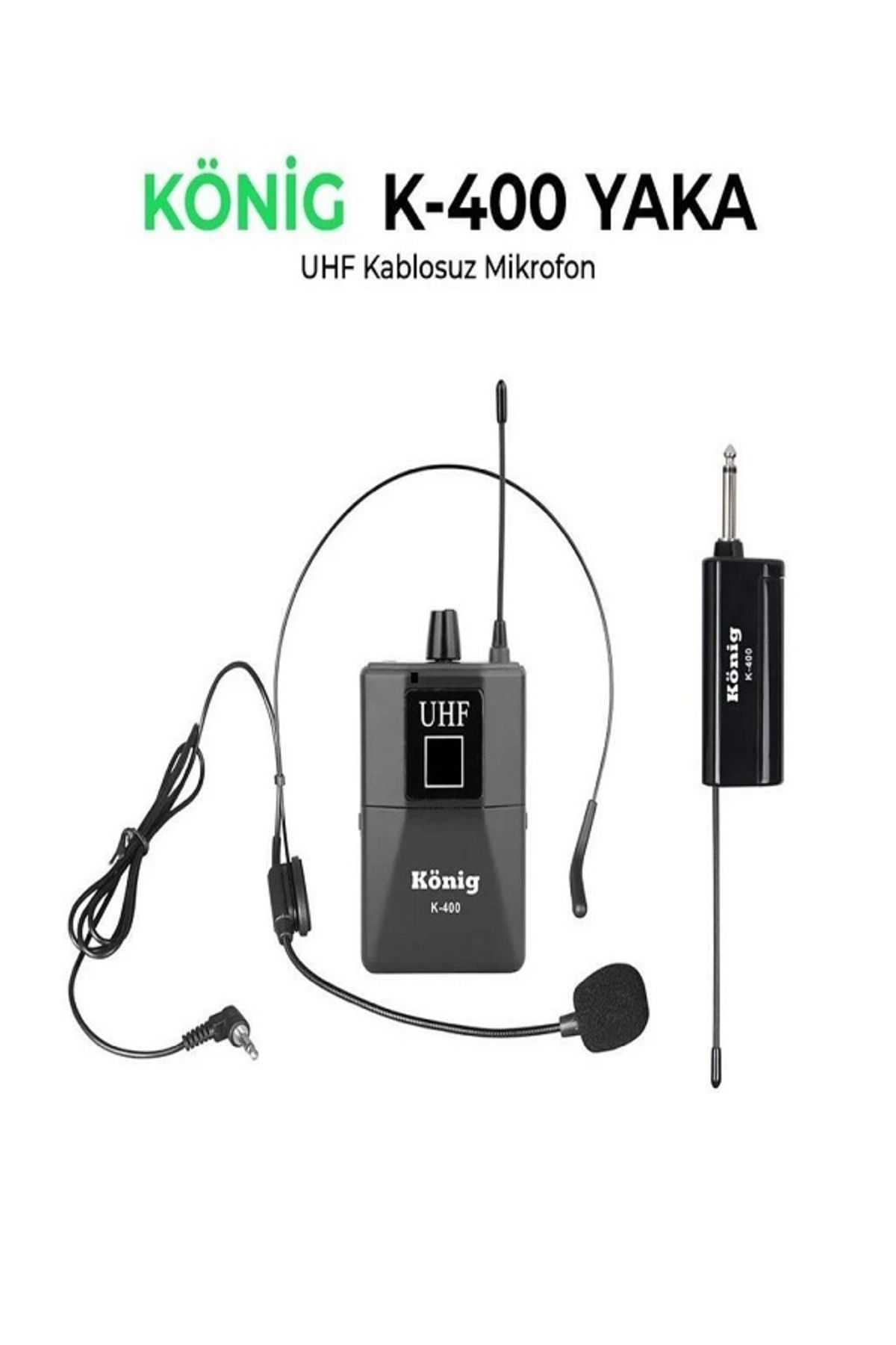 Bolsat KÖNİG K-400 UHF 1 YAKA TELSİZ MİKROFON