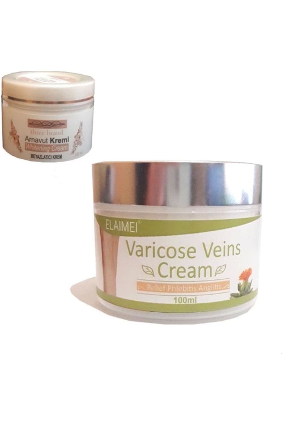 hayalimsah Spider Varicose Veins Cream,diz,bacak Bakım Kremi + Three Brand Arnavut Aklık Kremi 100 ml