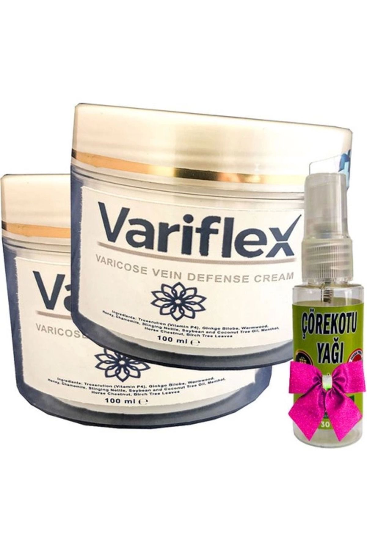 hayalimsah Variflex Krem 100 ml x 2 adet + ve Çörek Otu Yağı 30 ml