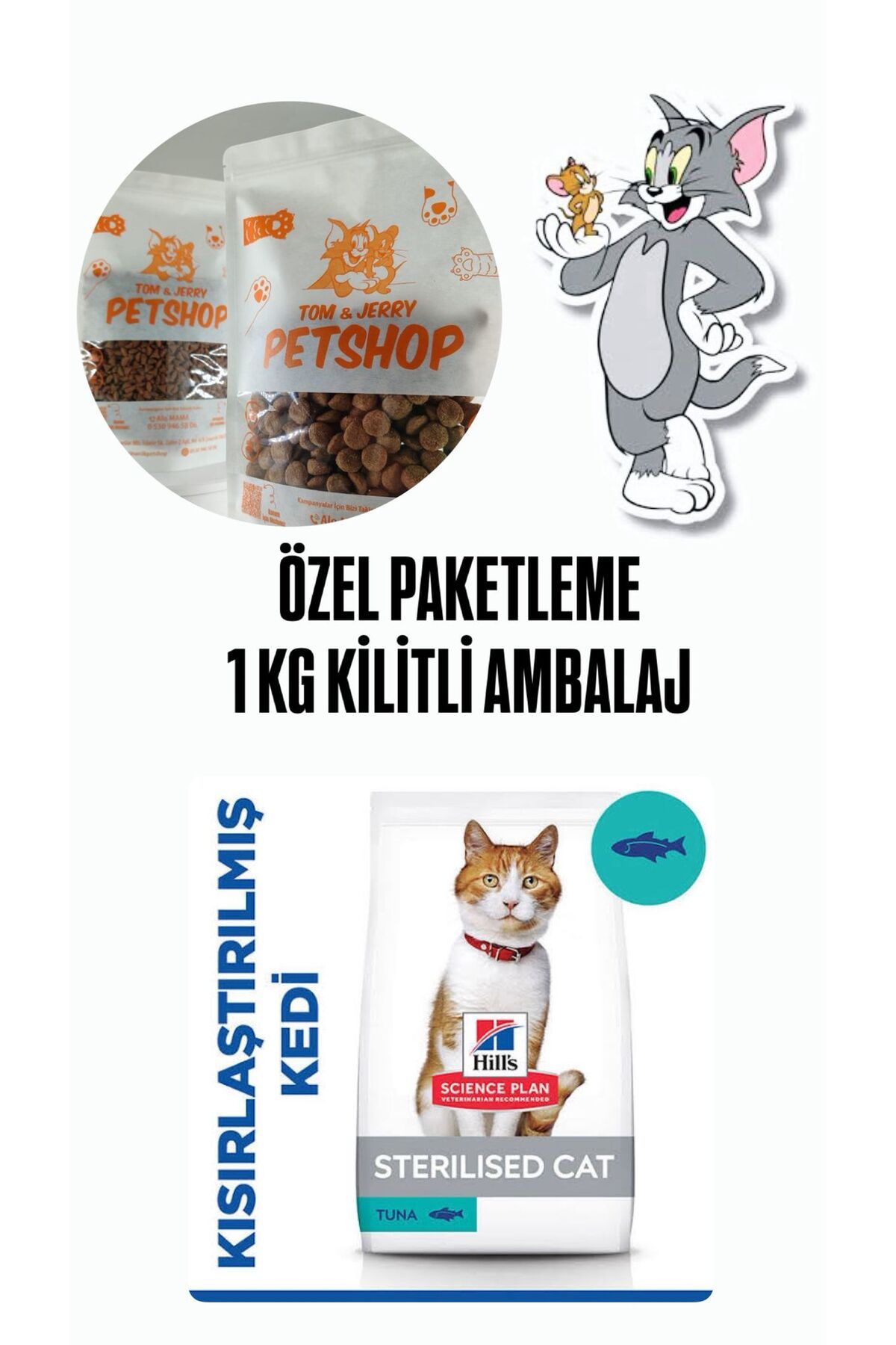 Hill's TOM&JERRYPETSHOP - Hill's Ton Tuna Balıklı Kısırlaştırılmış Kedi Maması 1 kg