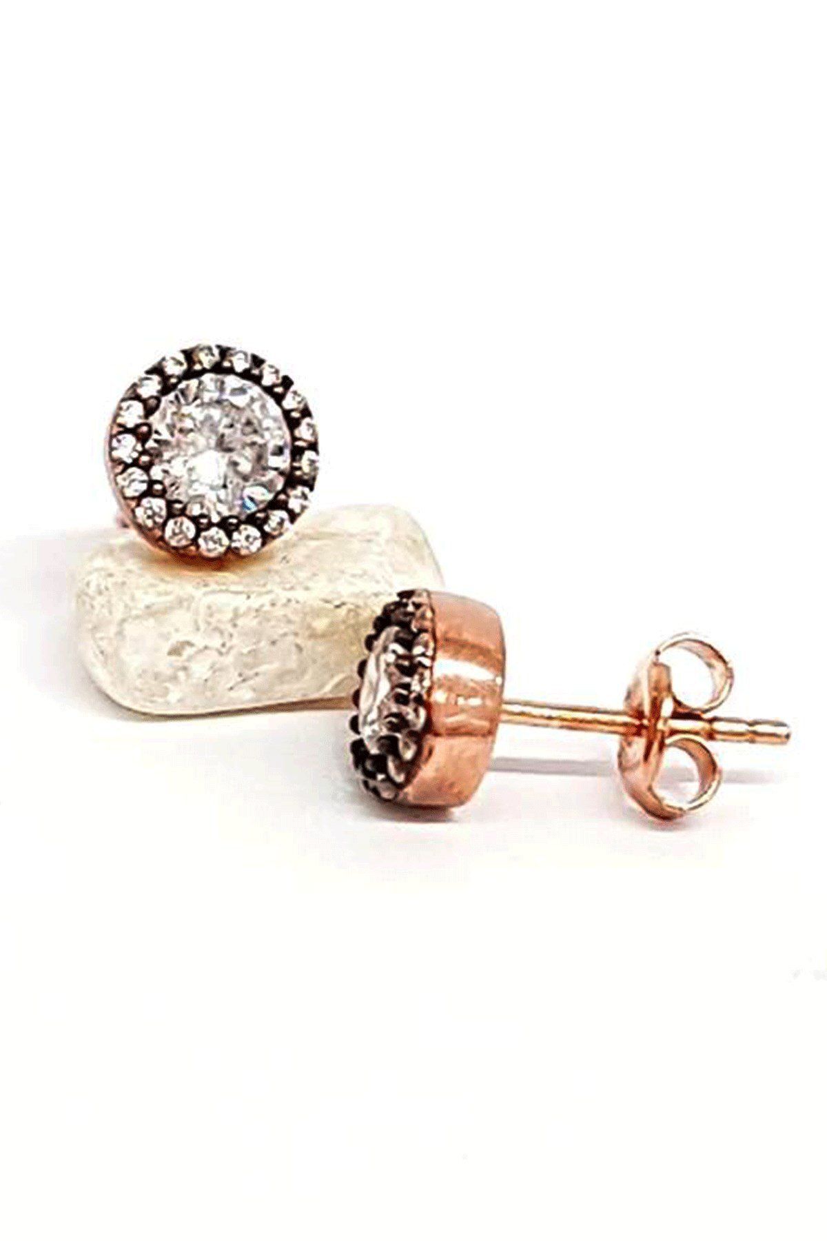 OSESHOP Elmas İşçiliği Gümüş Küpe