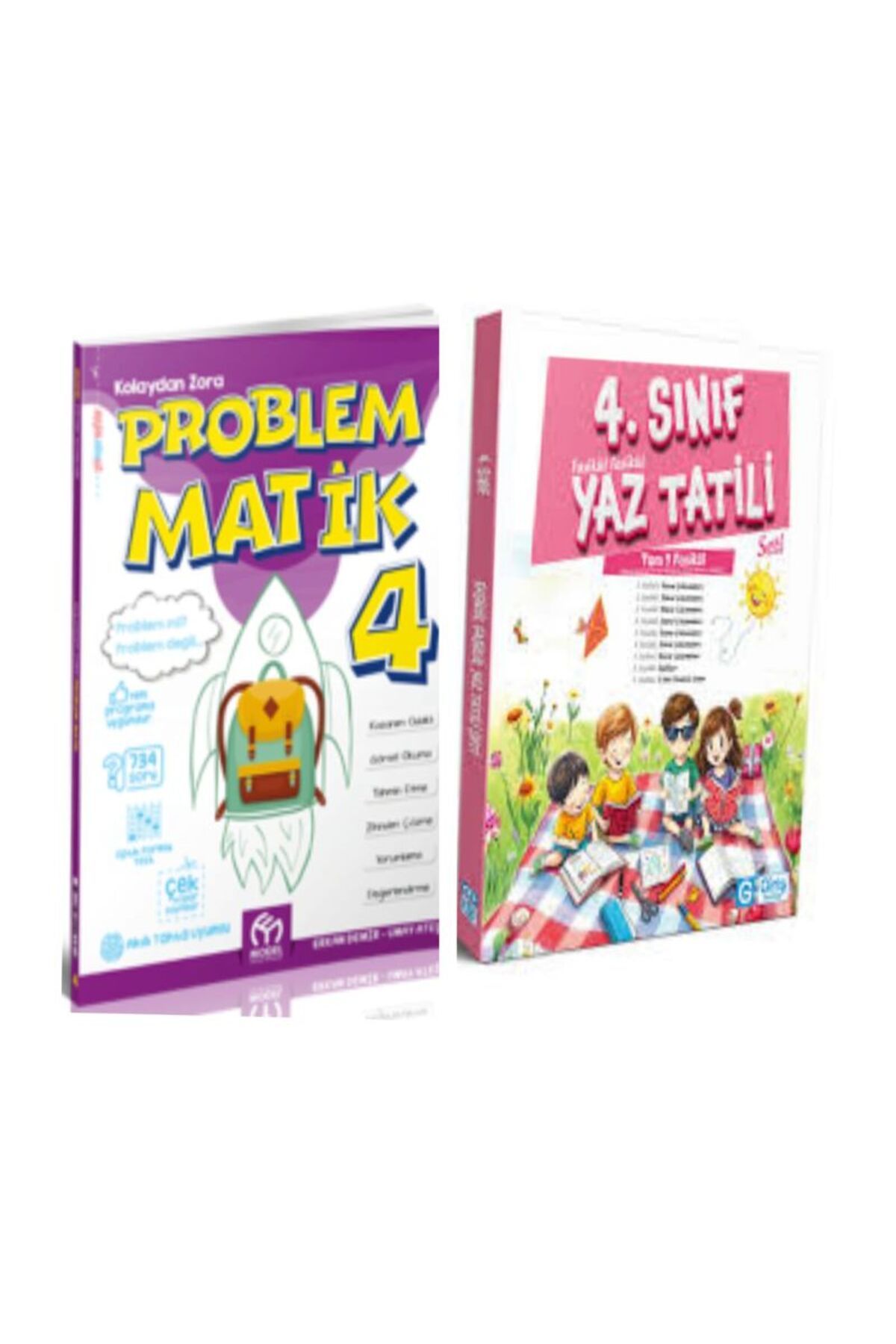 MODEL EĞİTİM YAYINCILIK 4. Sınıf Kolaydan Zora Sorularla Problemmatik Ve 4.sınıf Yaz Tatili Fasikül Seti