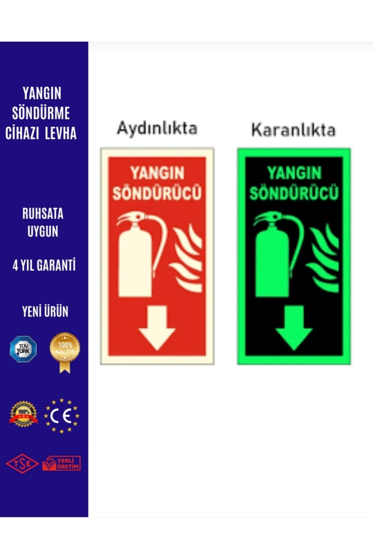 ünalgrup FOSFORLU YANGIN TÜPÜ LEVHASI (1 ADET)