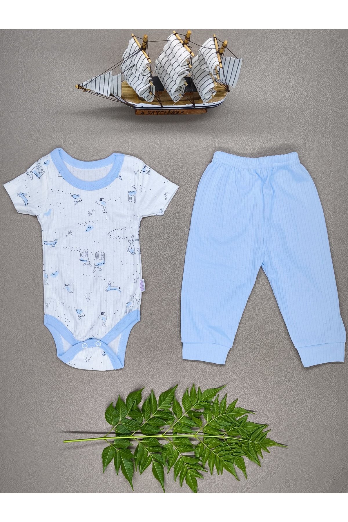 vieso BEBEK ÇITÇITLI BODY VE ALT PİJAMA TAKIM
