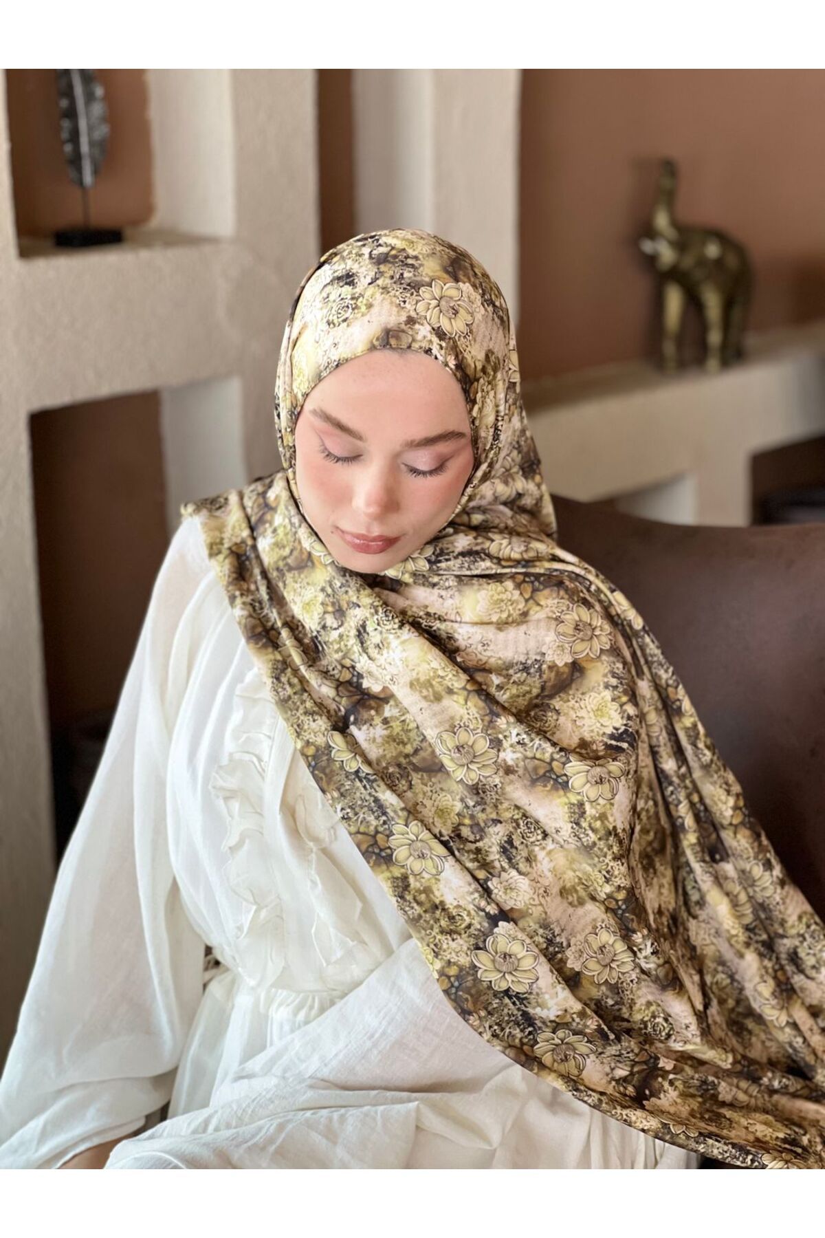 Modakaşmir Zemheri Desen Twill Şal