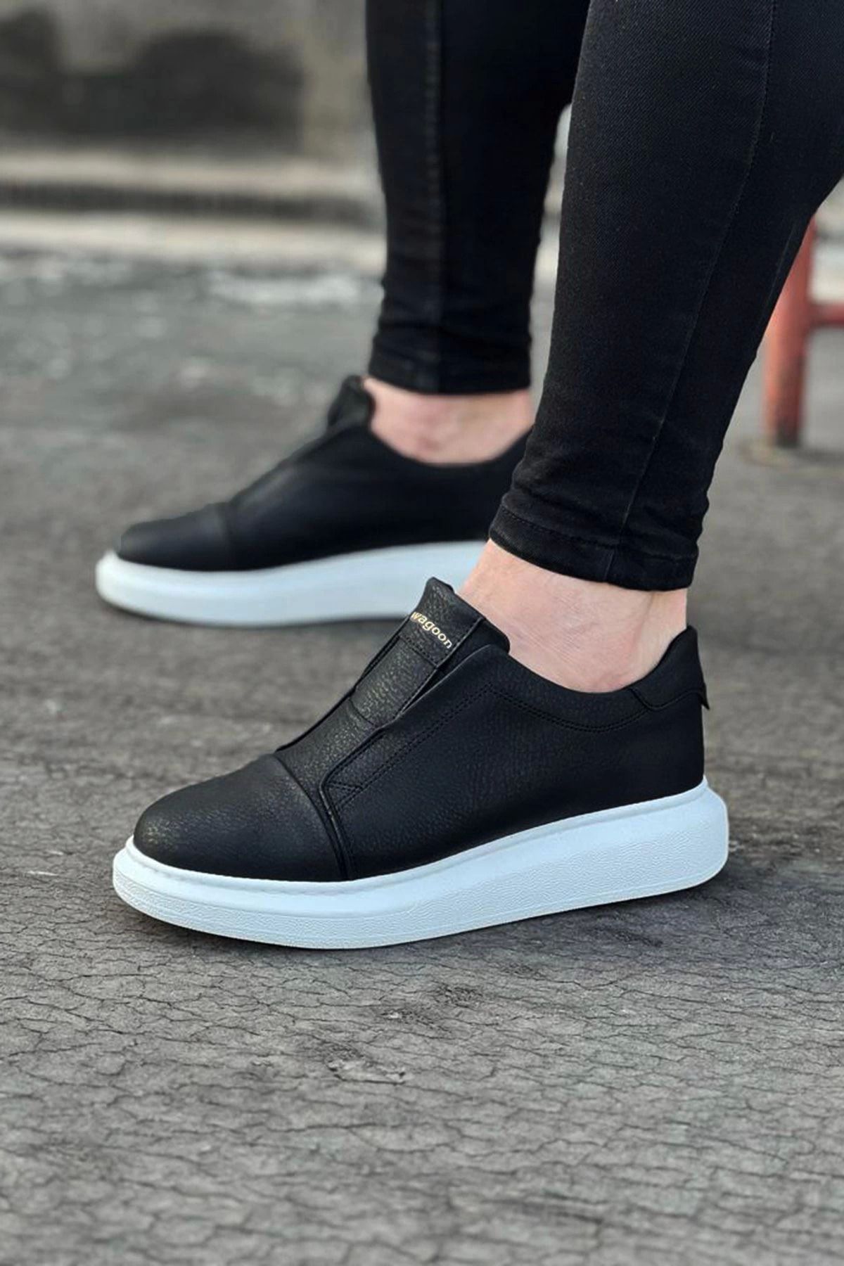 aradimtaradim Wagoon WG023 Siyah Günlük Casual Erkek Ayakkabı
