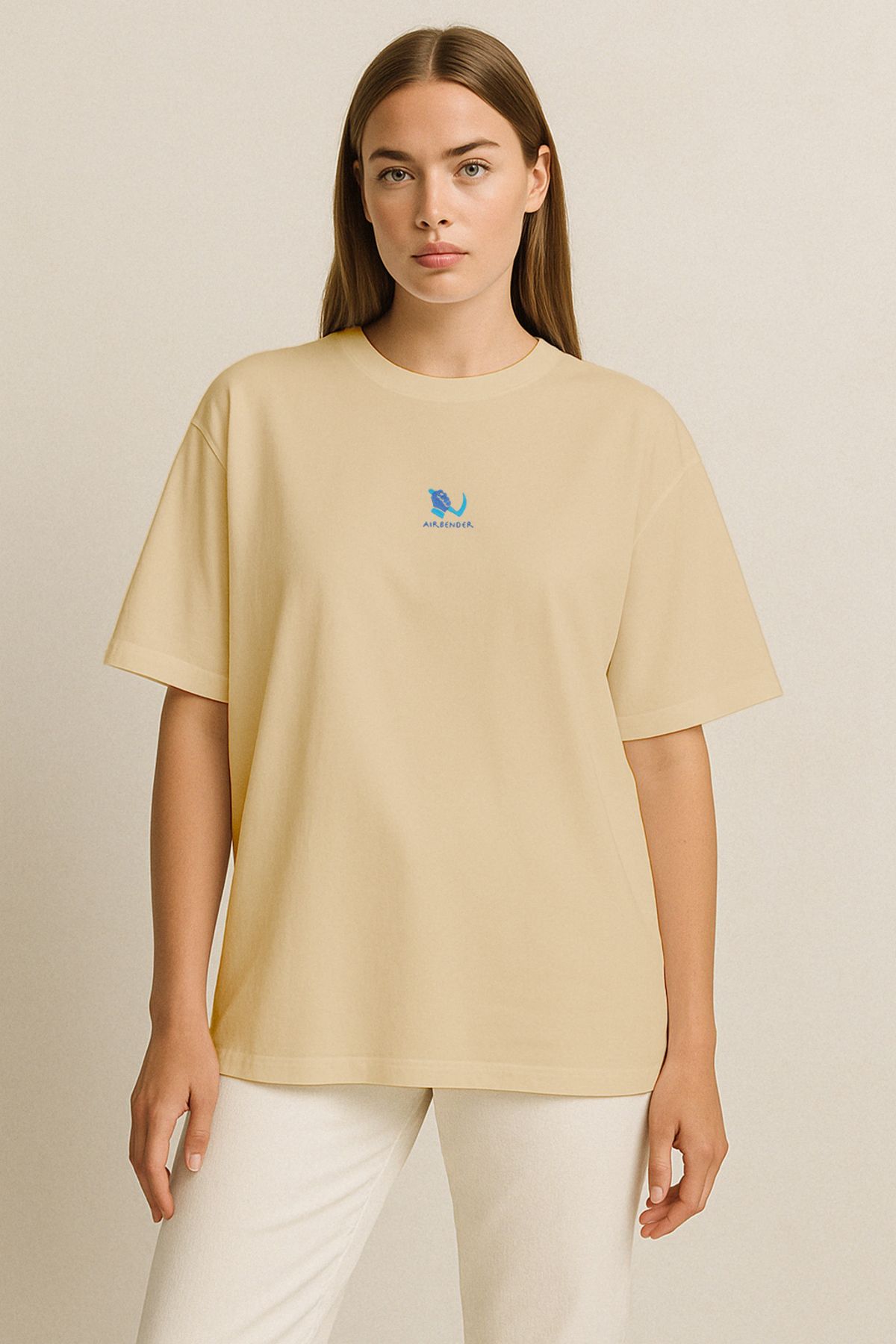 Vita Atelier 'Airbender 2.0 ' Nakışlı, Kadın Oversize Tshirt