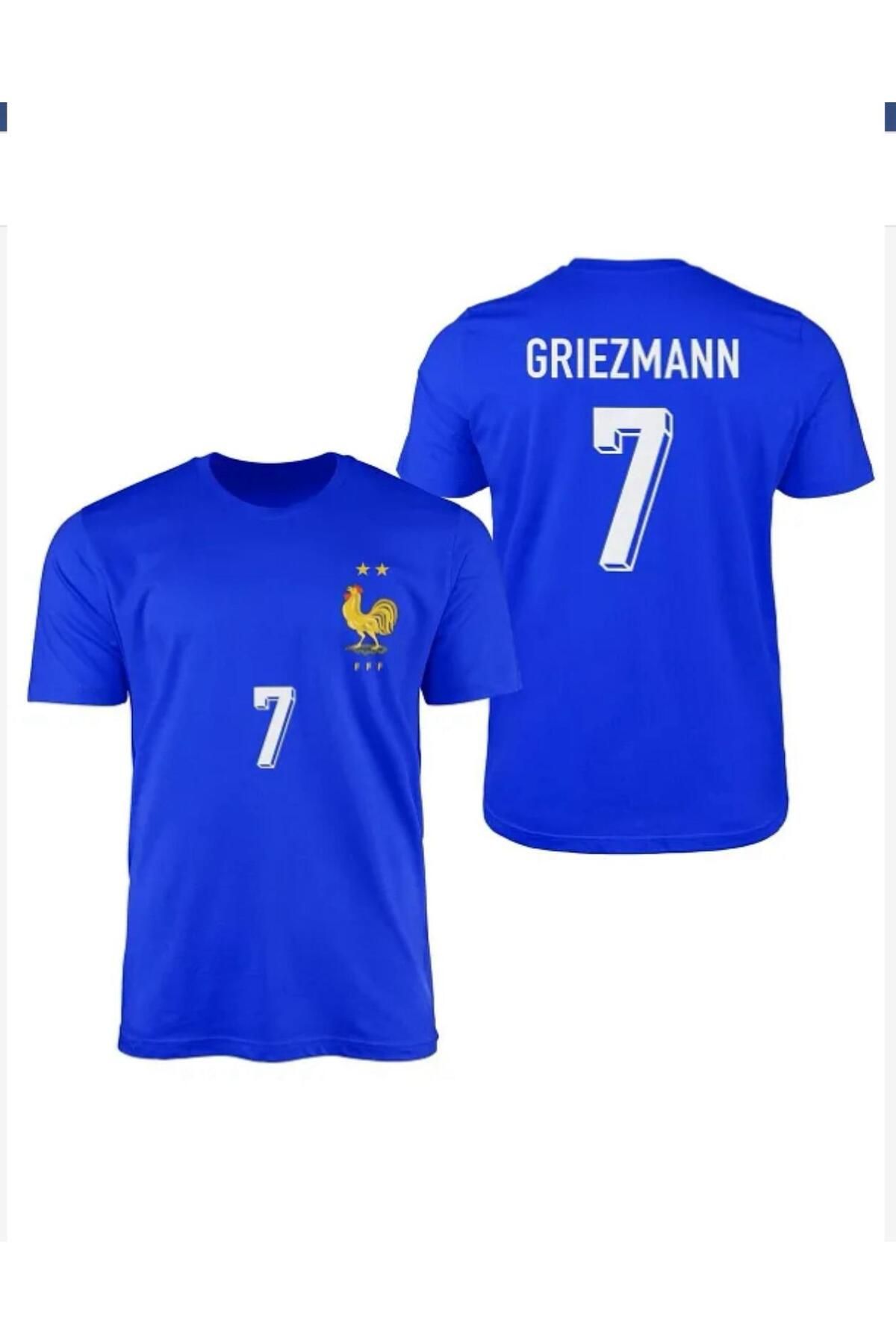 BARBITOS Fransa Euro 2024/25 Antoine Griezmann Iç Saha Forması-mavi