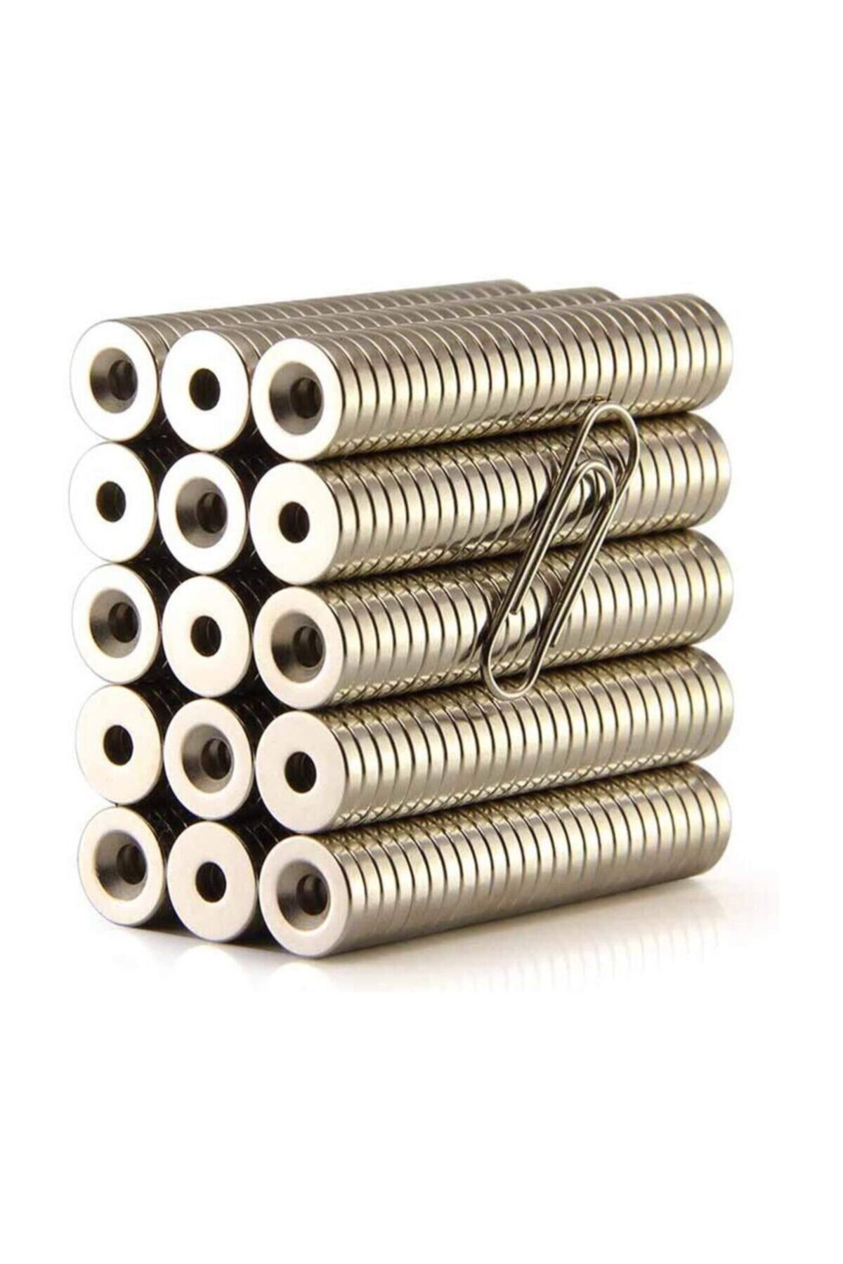 Elioure 12mm x 7/3,5mm x 3mm Havşa Delikli Güçlü Neodyum Mıknatıs 20'li set
