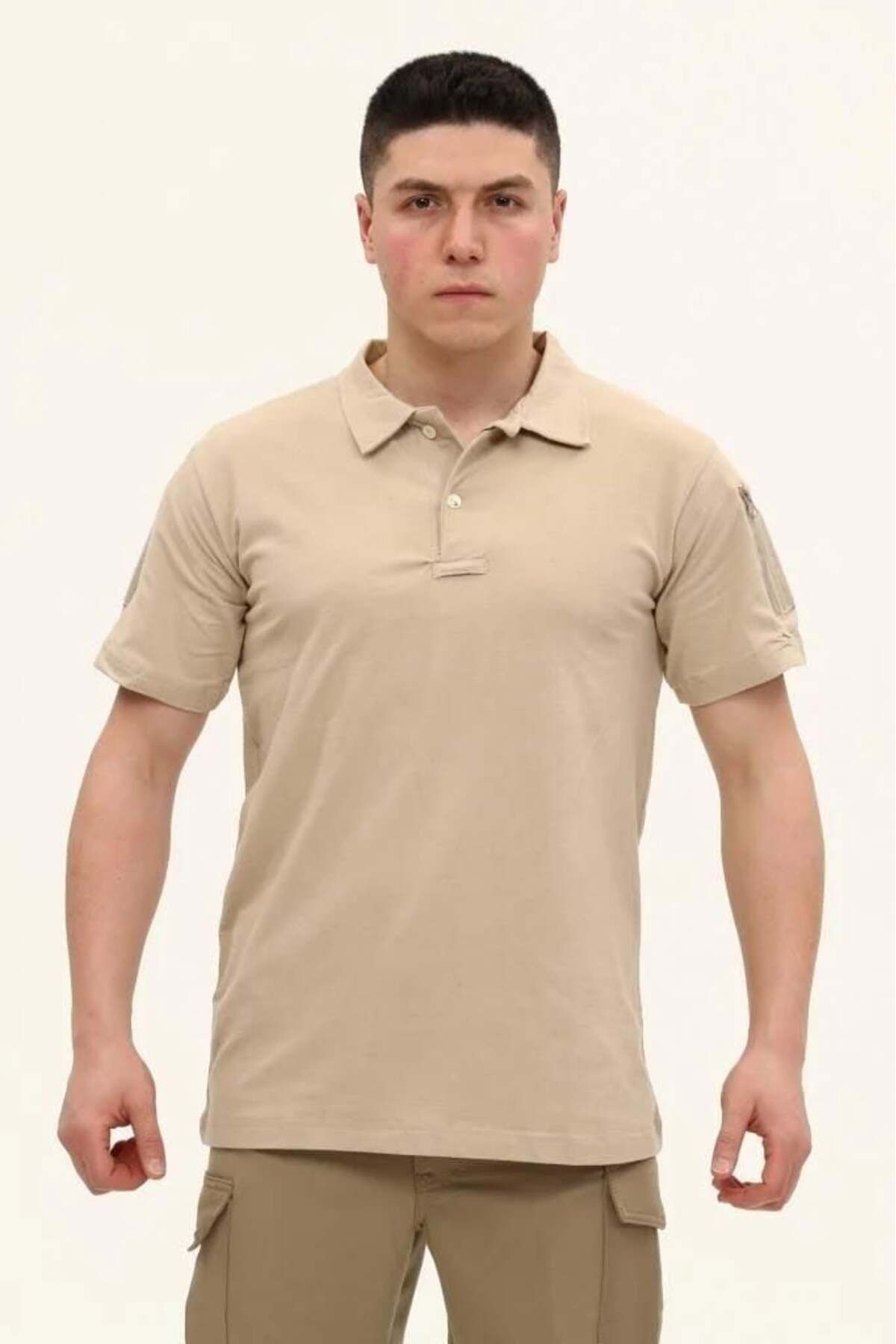 NNero Regular Fit Polo Yaka Kısa Kollu Erkek Tişört Taktik