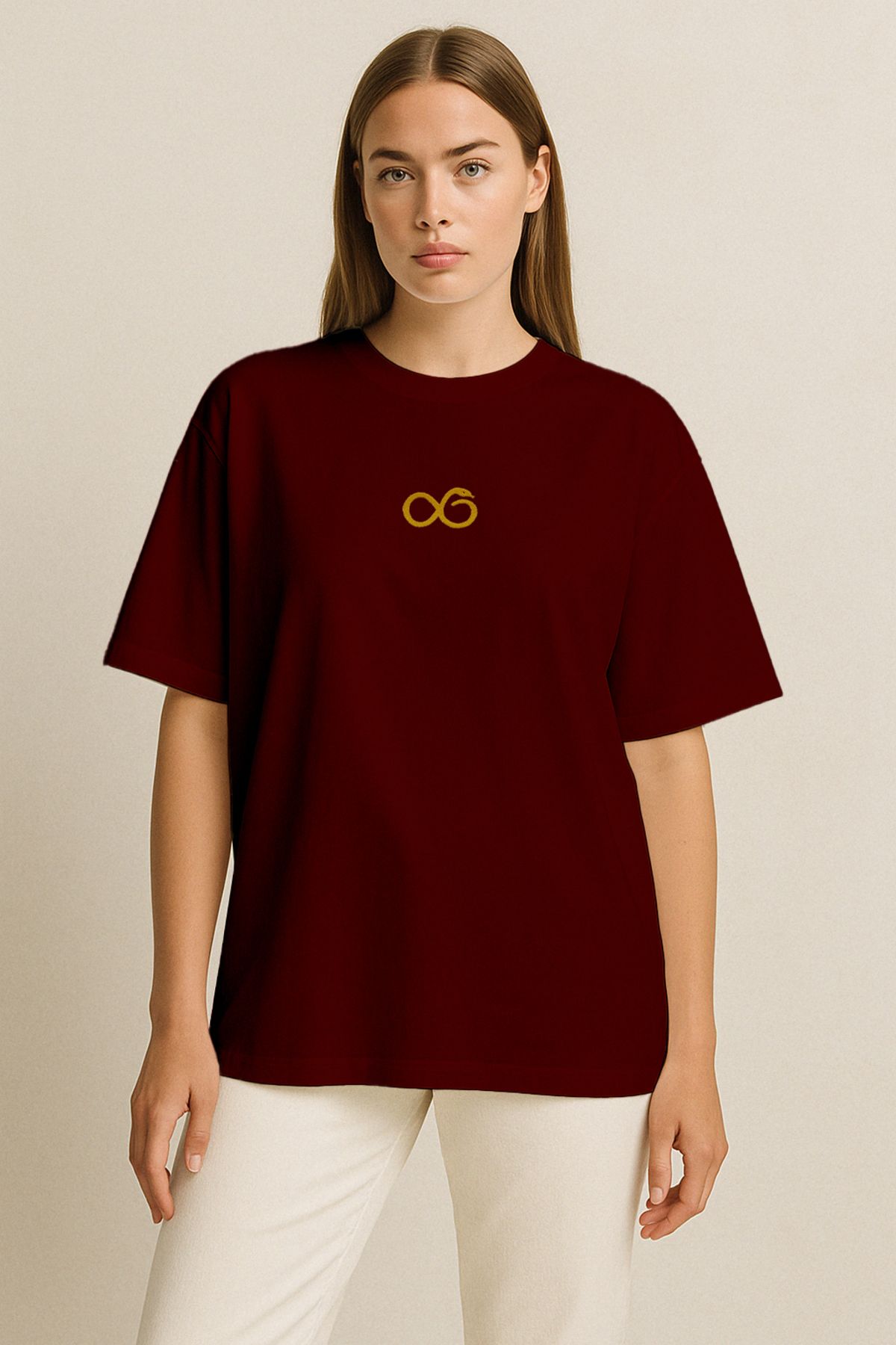 Vita Atelier 'Dedication 2.0 ' Nakışlı, Kadın Oversize Tshirt