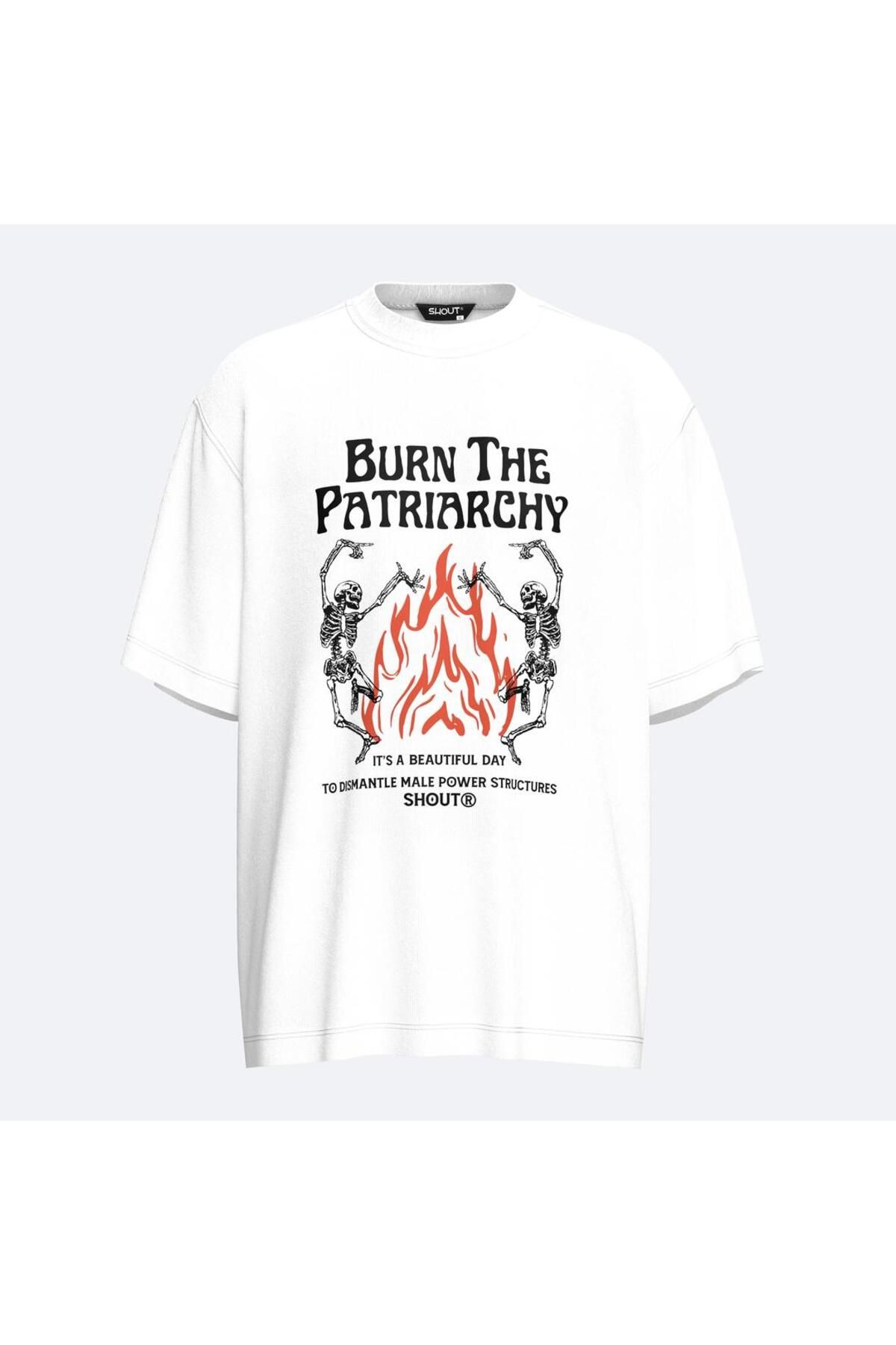 Shout Oversize Burn The Patriarchy Unisex T-Shirt