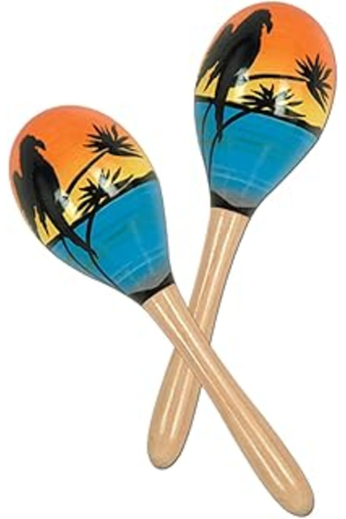 Pazarcan Beistle Tropikal Eğlence Parti Maracas (2/Paket)
